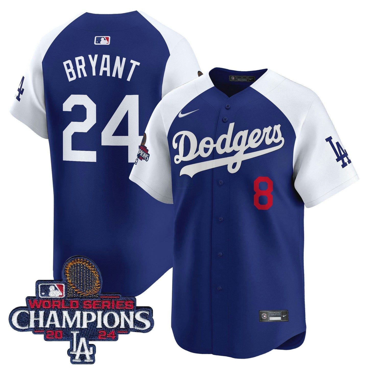 Camisa MLB Men’s 2024 World Series Champions Patch Vapor Premier Limited Jersey