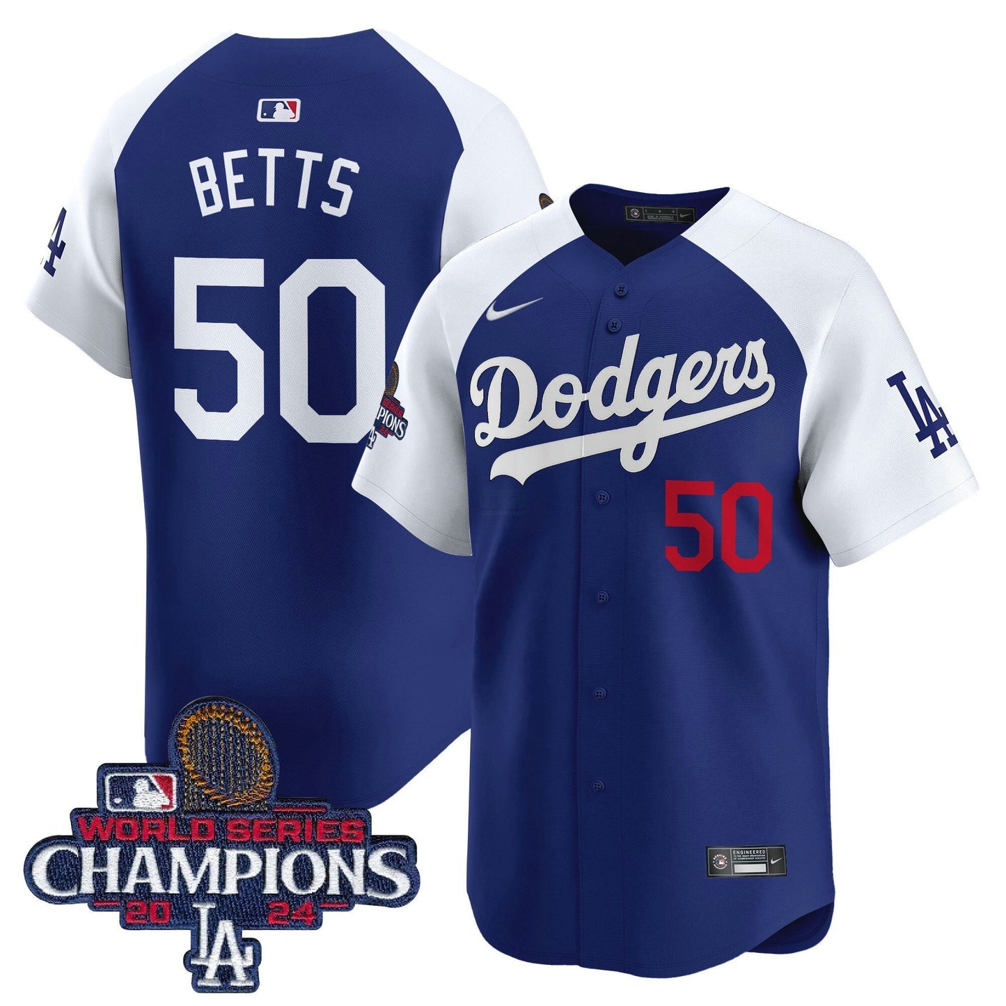 Camisa MLB Men’s 2024 World Series Champions Patch Vapor Premier Limited Jersey
