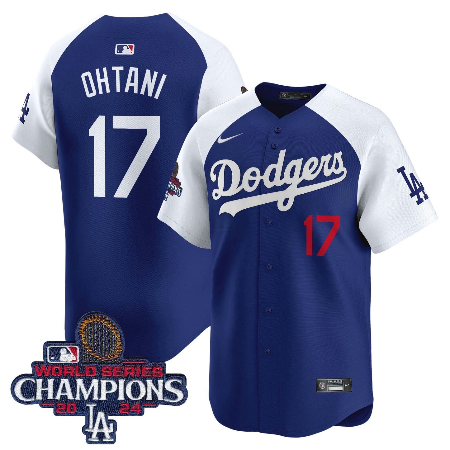 Camisa MLB Men’s 2024 World Series Champions Patch Vapor Premier Limited Jersey