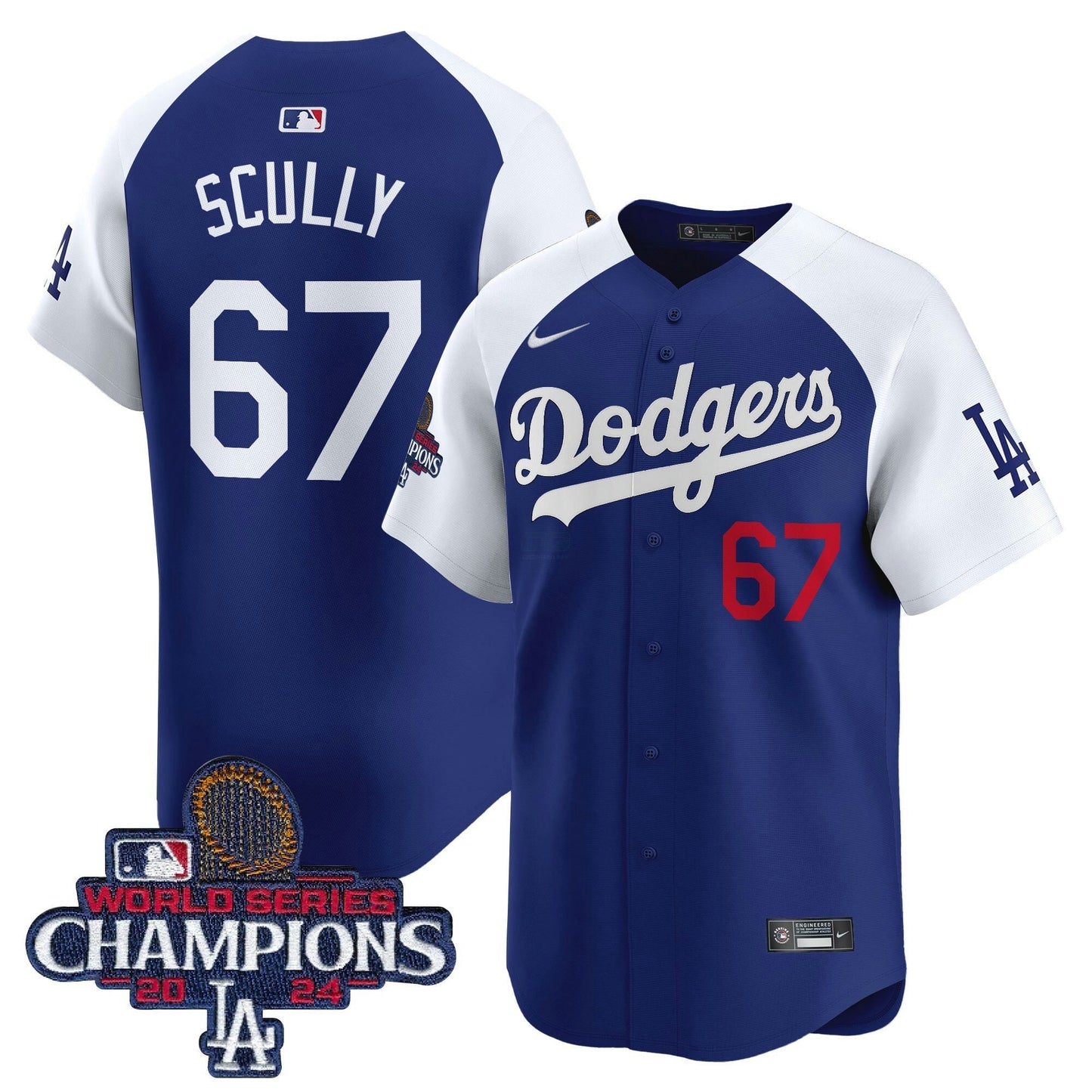 Camisa MLB Men’s 2024 World Series Champions Patch Vapor Premier Limited Jersey