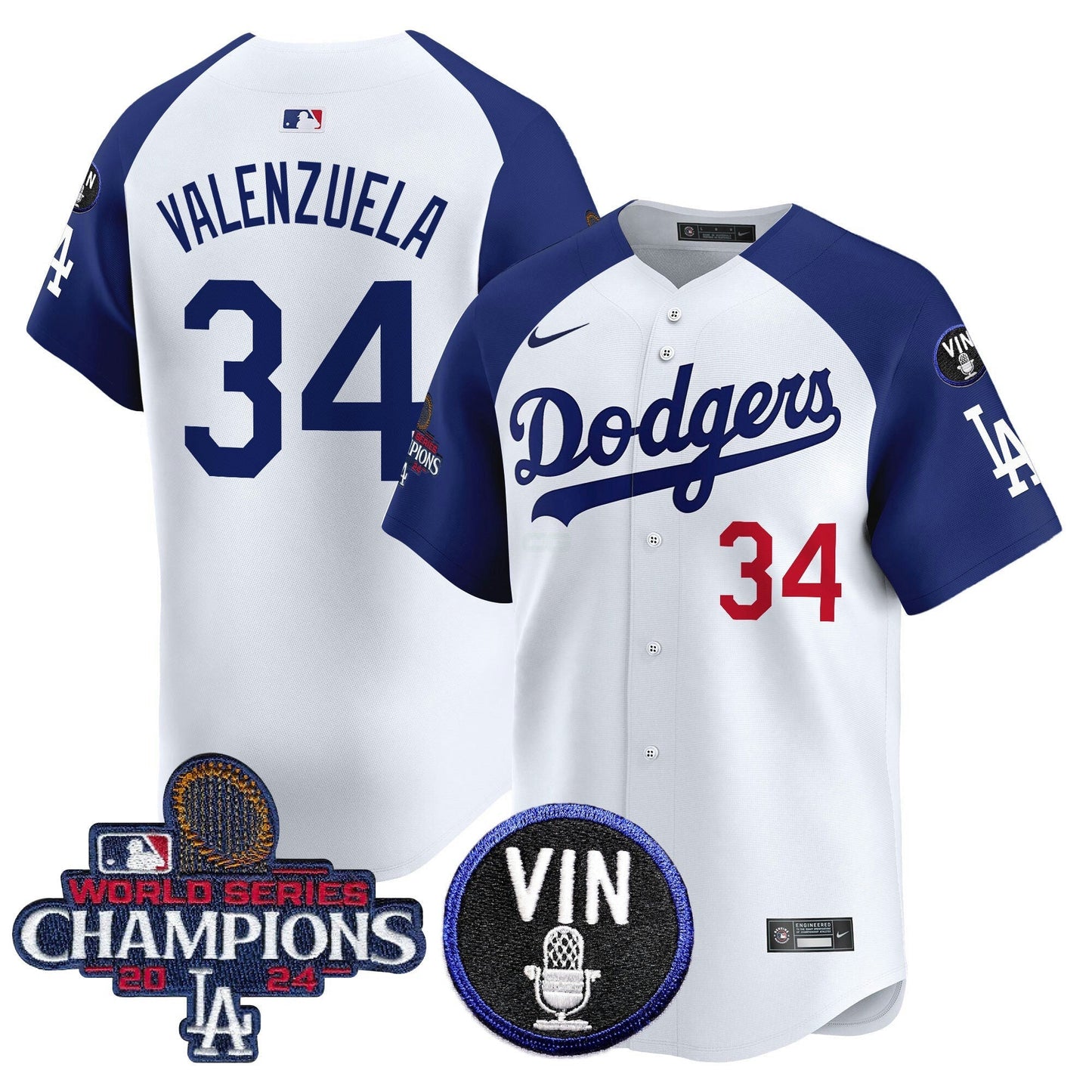 Camisa MLB Men’s 2024 World Series Champions Patch Vapor Premier Limited Jersey V3
