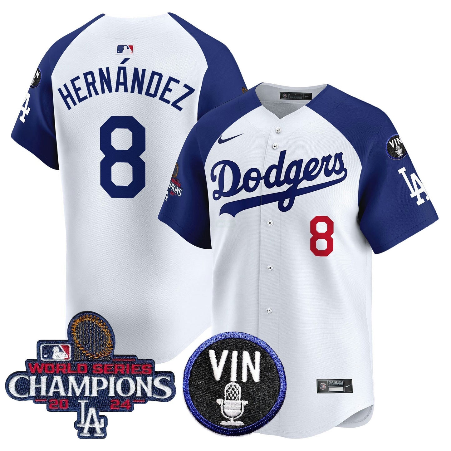 Camisa MLB Men’s 2024 World Series Champions Patch Vapor Premier Limited Jersey V3