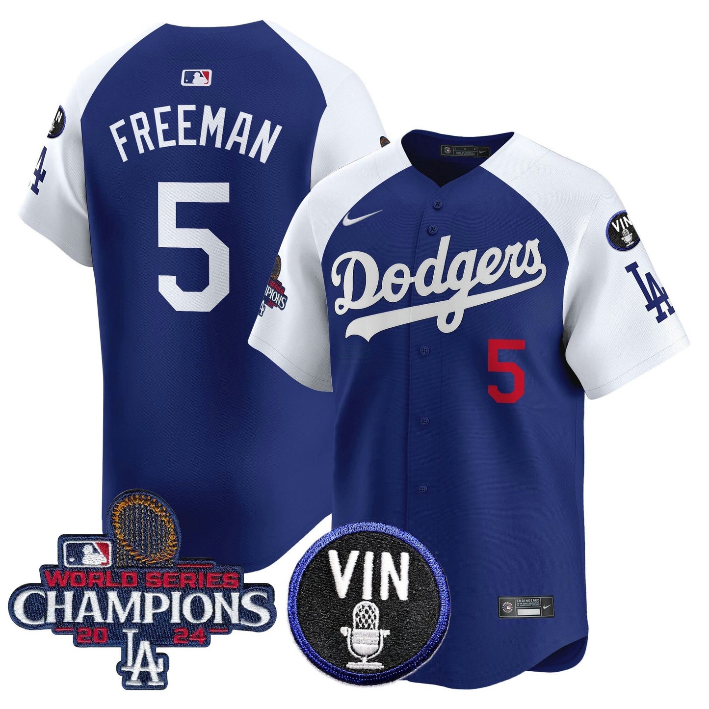 Camisa MLB Men’s 2024 World Series Champions Patch Vapor Premier Limited Jersey V3