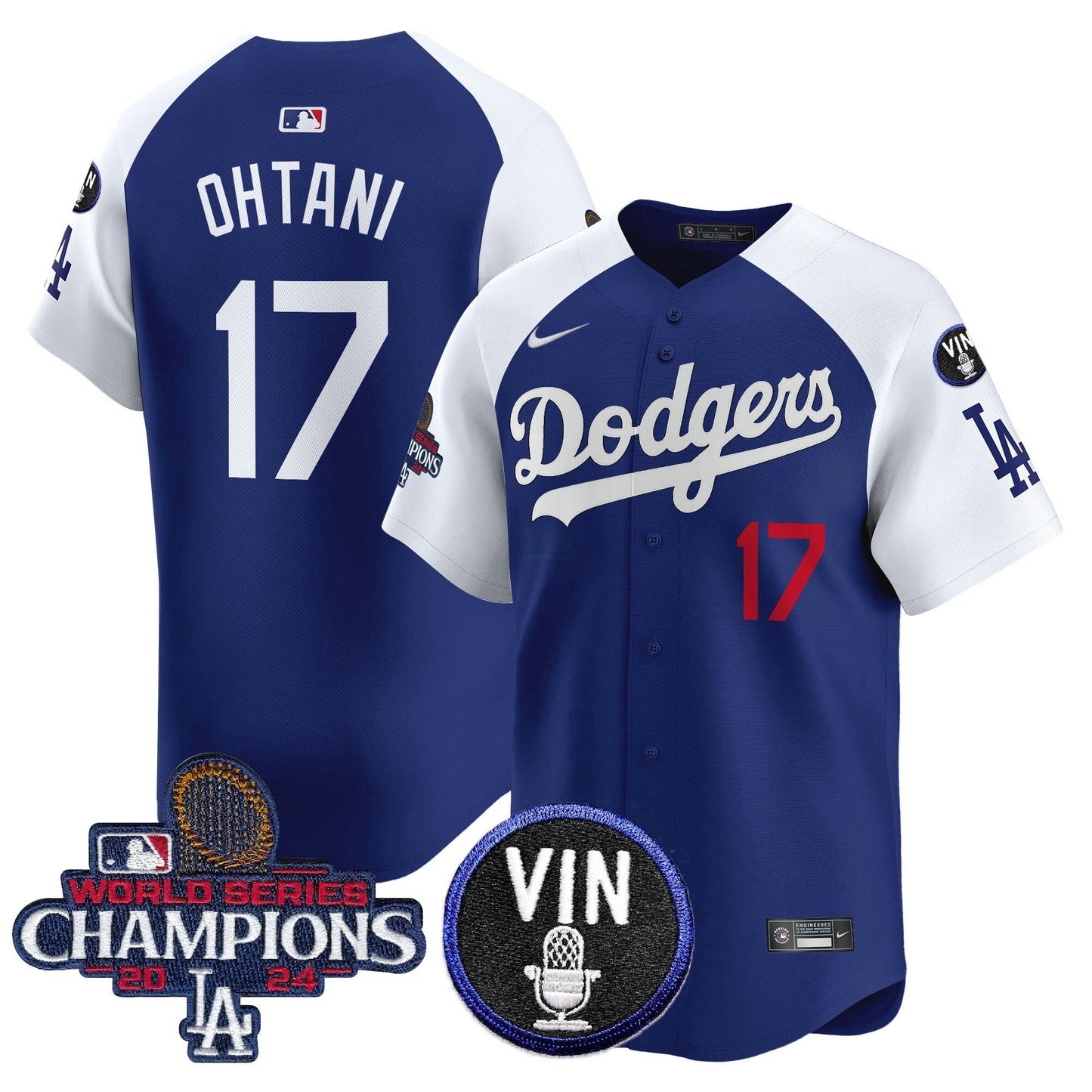 Camisa MLB Men’s 2024 World Series Champions Patch Vapor Premier Limited Jersey V3