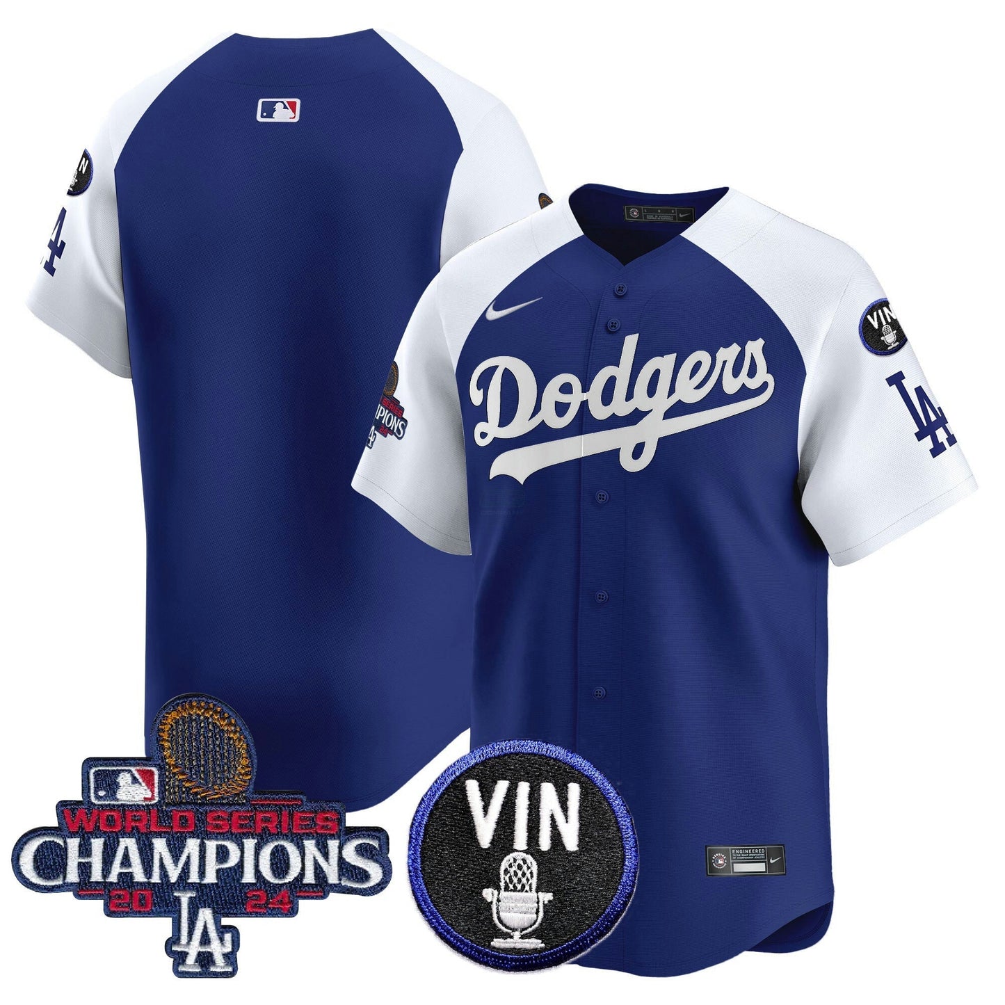 Camisa MLB Men’s 2024 World Series Champions Patch Vapor Premier Limited Jersey V3