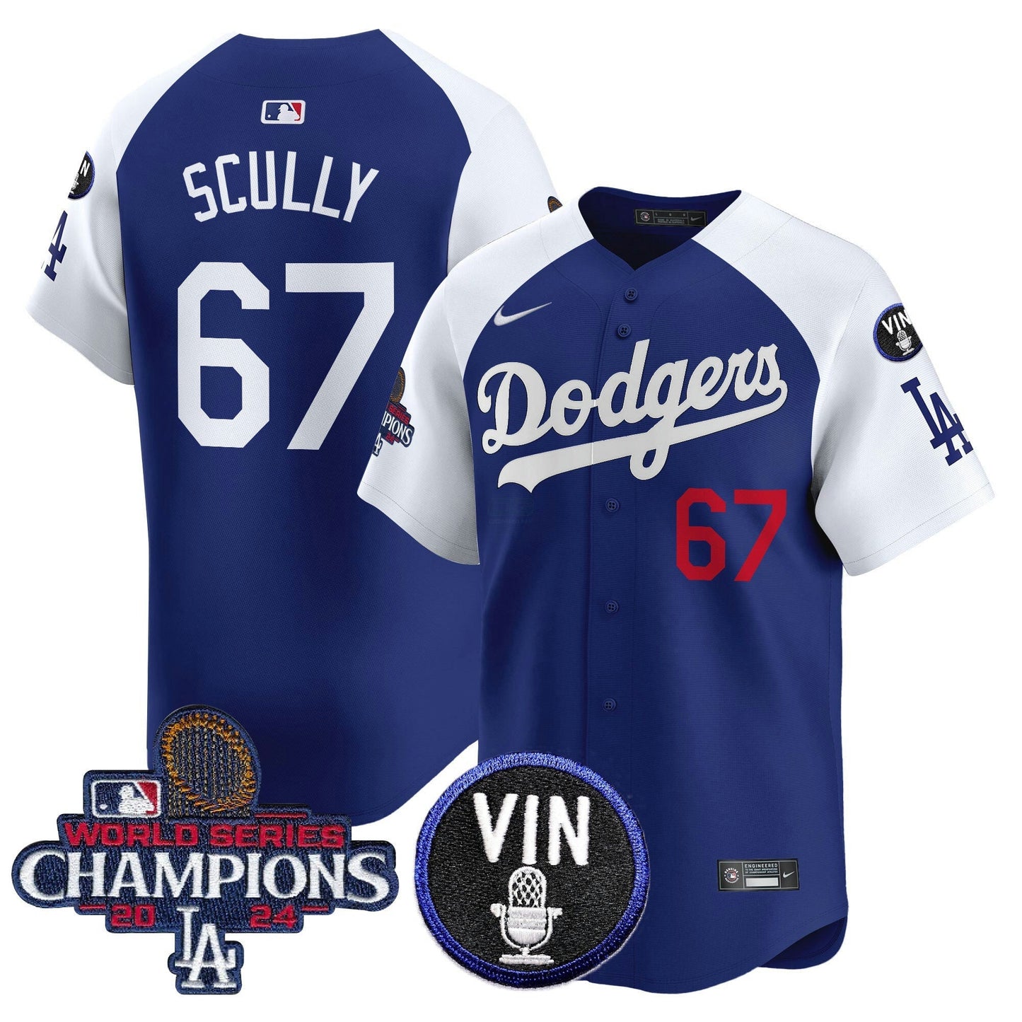 Camisa MLB Men’s 2024 World Series Champions Patch Vapor Premier Limited Jersey V3
