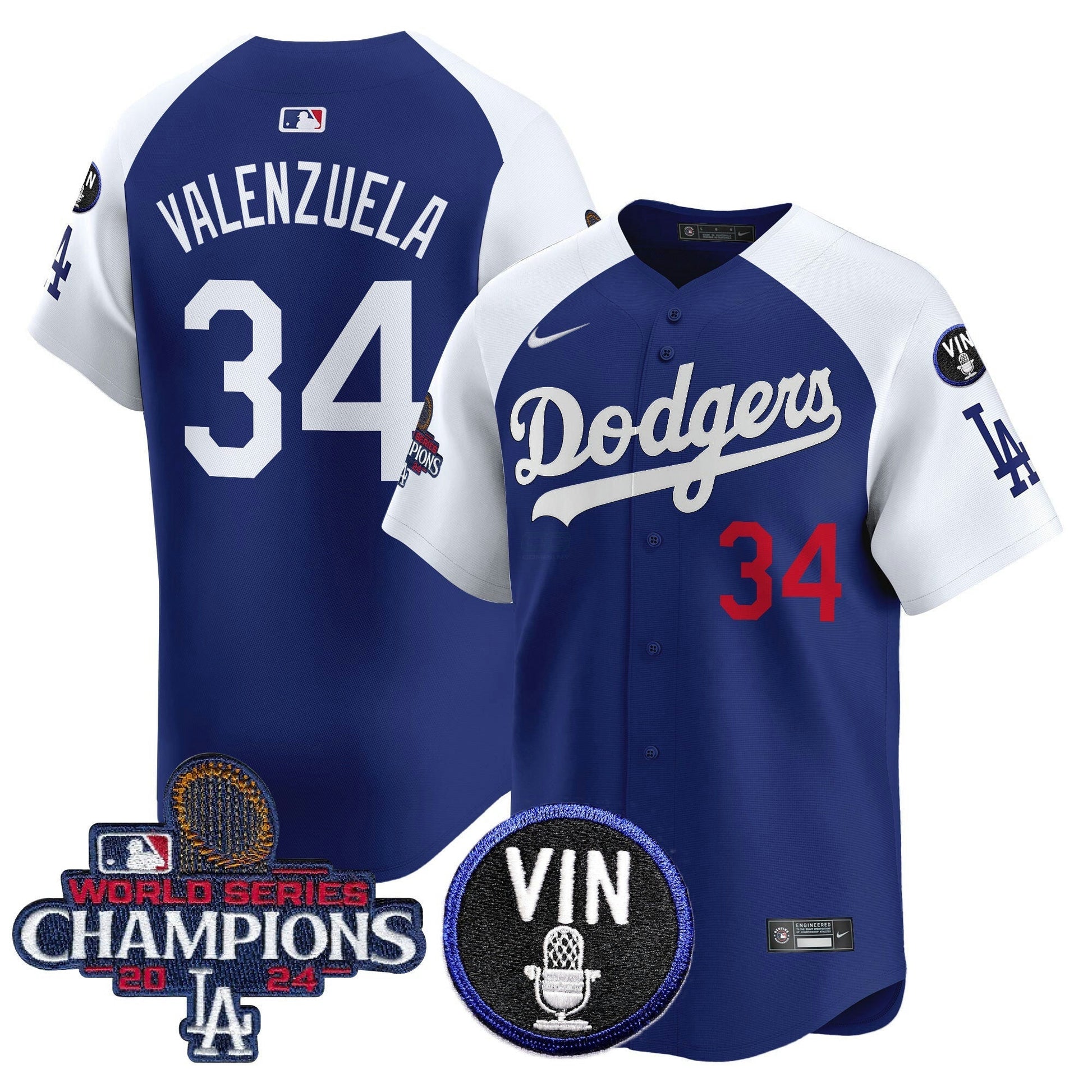 Camisa MLB Men’s 2024 World Series Champions Patch Vapor Premier Limited Jersey V3
