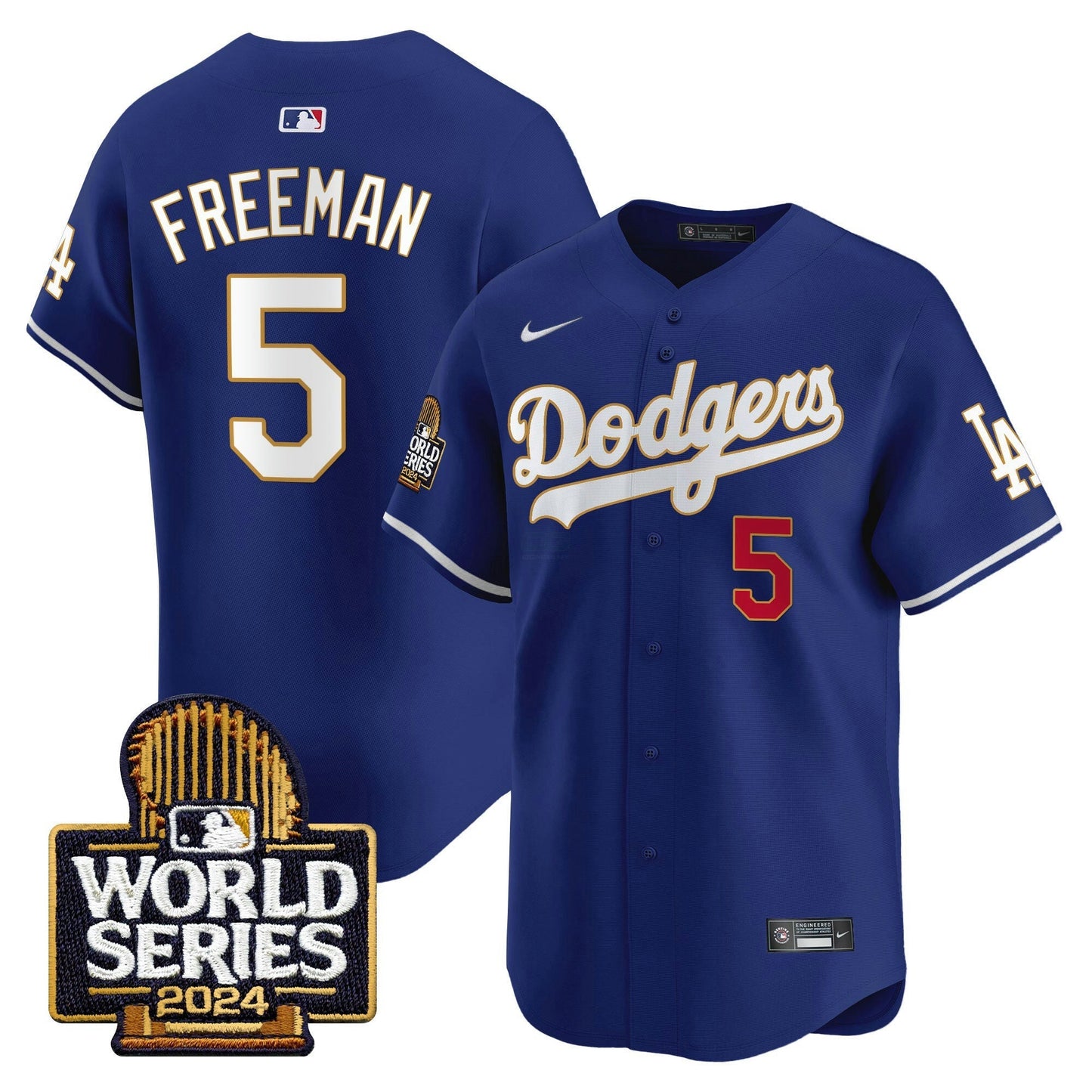 Camisa MLB Men’s 2024 World Series Dourada Trim Vapor Premier Limited Jersey