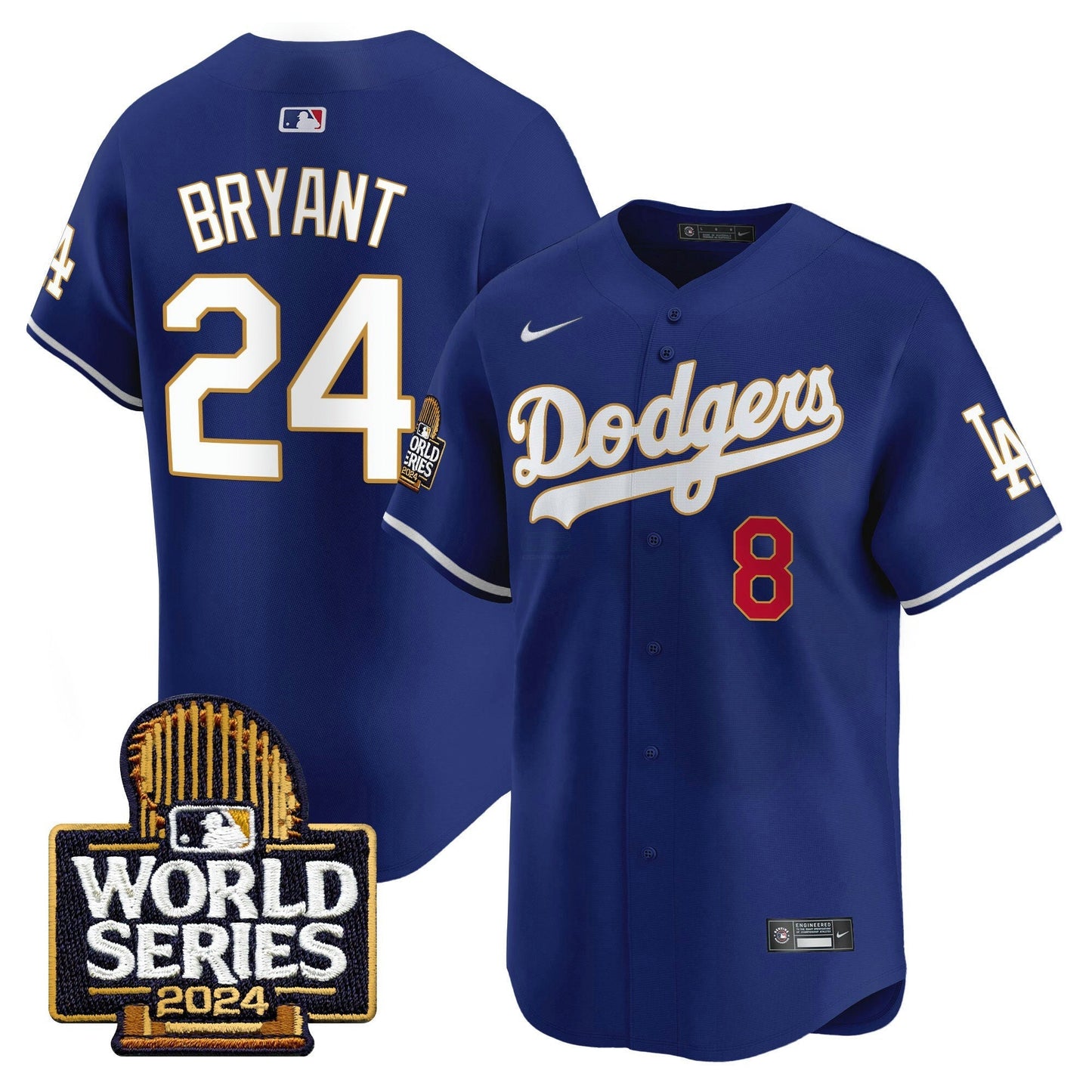 Camisa MLB Men’s 2024 World Series Dourada Trim Vapor Premier Limited Jersey