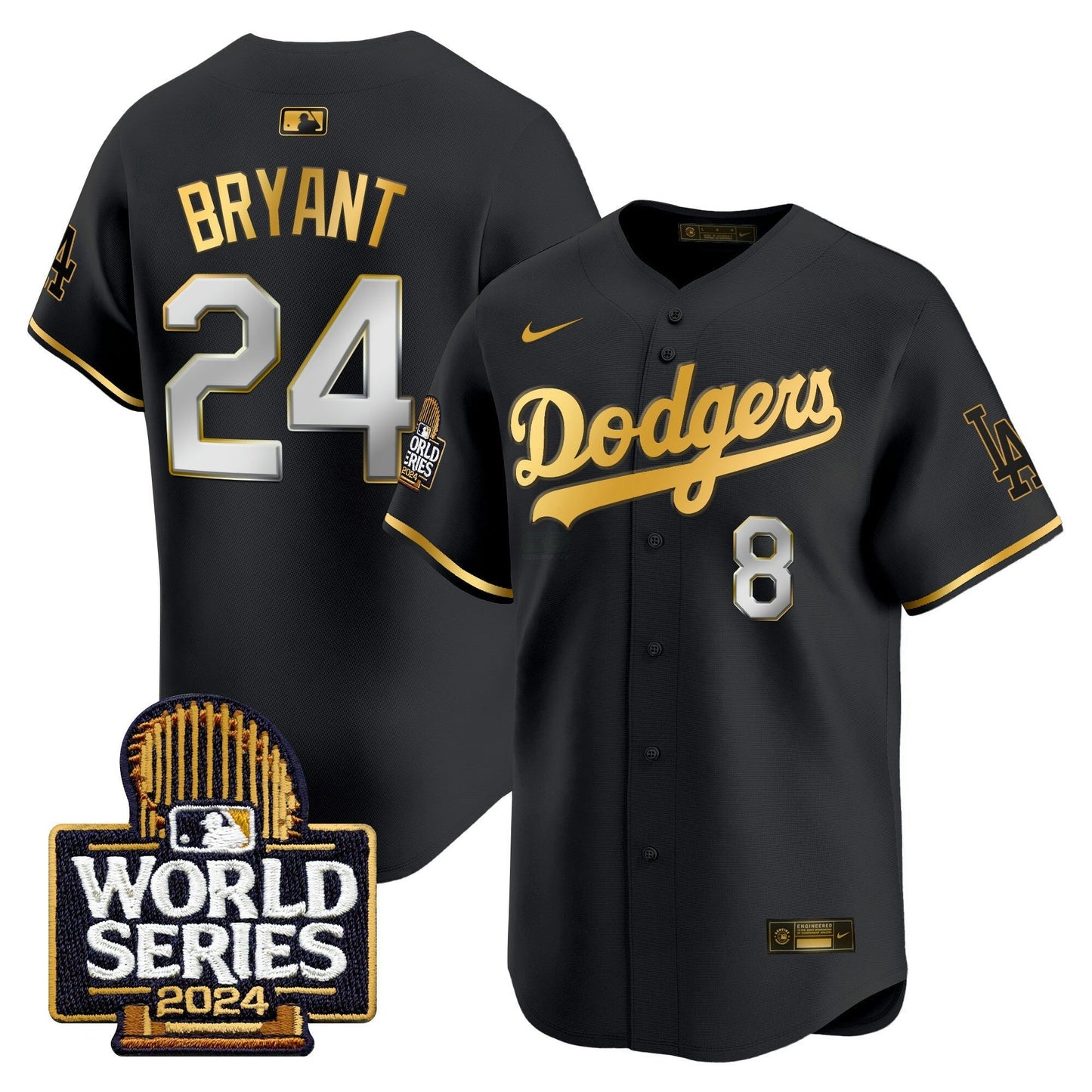 Camisa MLB Men’s 2024 World Series Dourada Trim Vapor Premier Limited Jersey