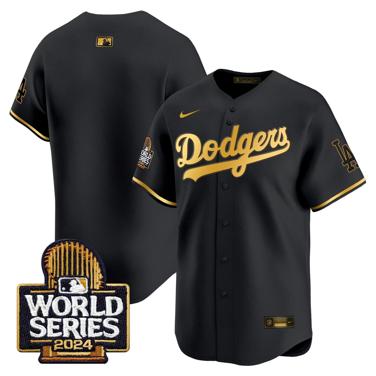 Camisa MLB Men’s 2024 World Series Dourada Trim Vapor Premier Limited Jersey