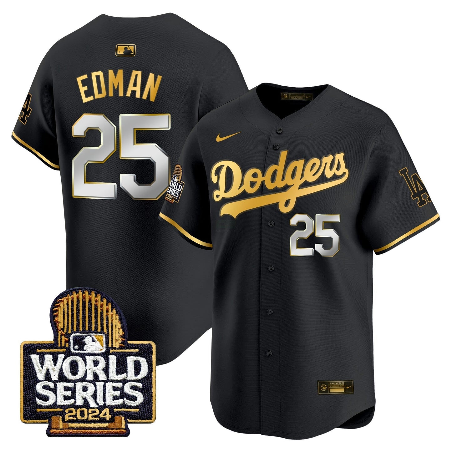 Camisa MLB Men’s 2024 World Series Dourada Trim Vapor Premier Limited Jersey