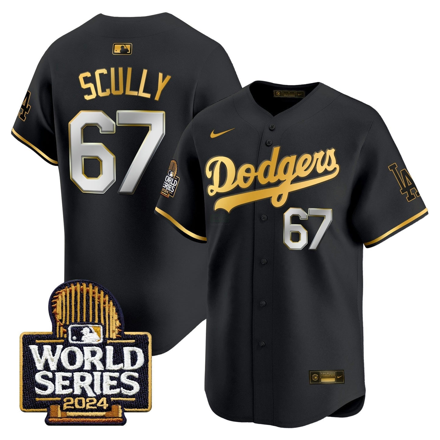 Camisa MLB Men’s 2024 World Series Dourada Trim Vapor Premier Limited Jersey