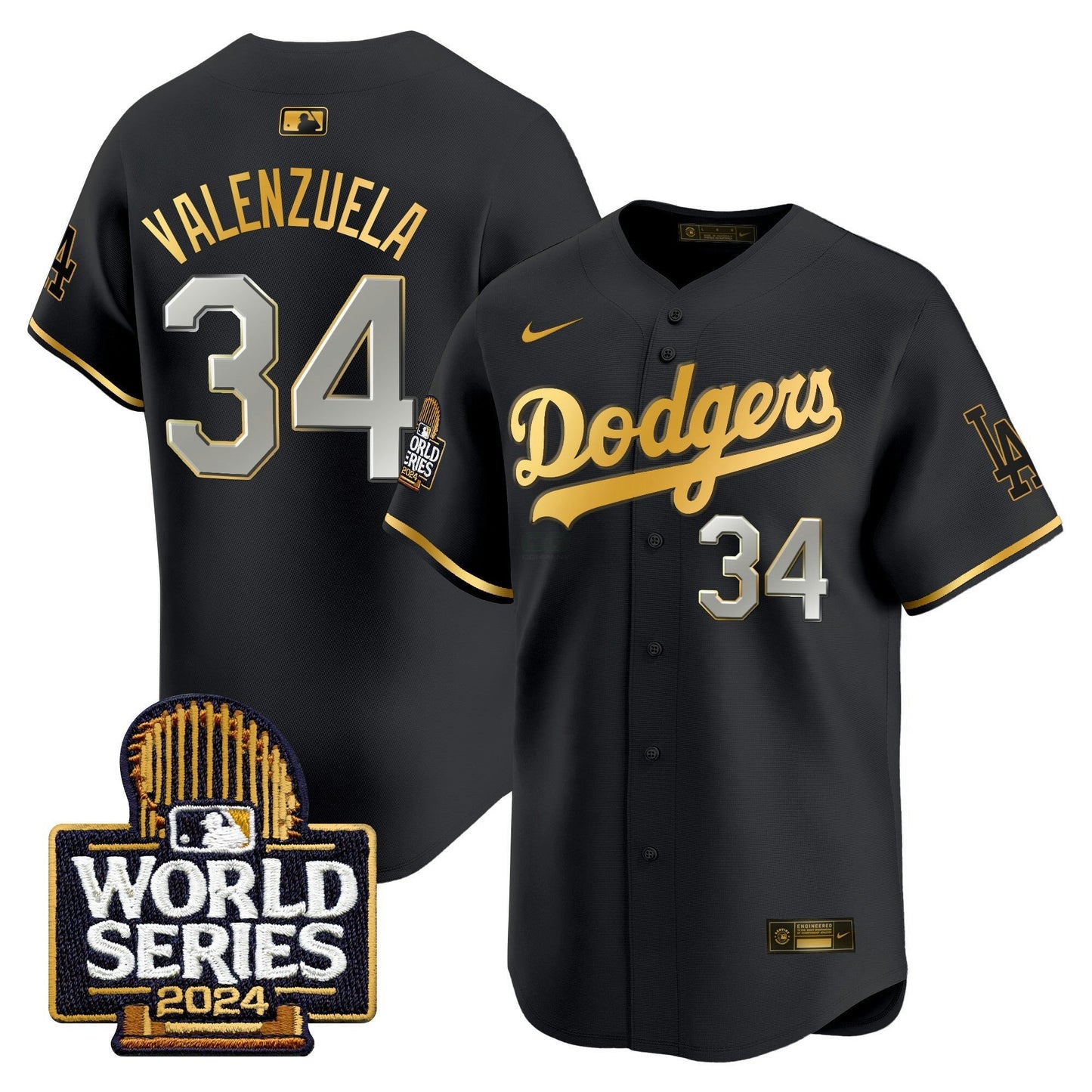 Camisa MLB Men’s 2024 World Series Dourada Trim Vapor Premier Limited Jersey