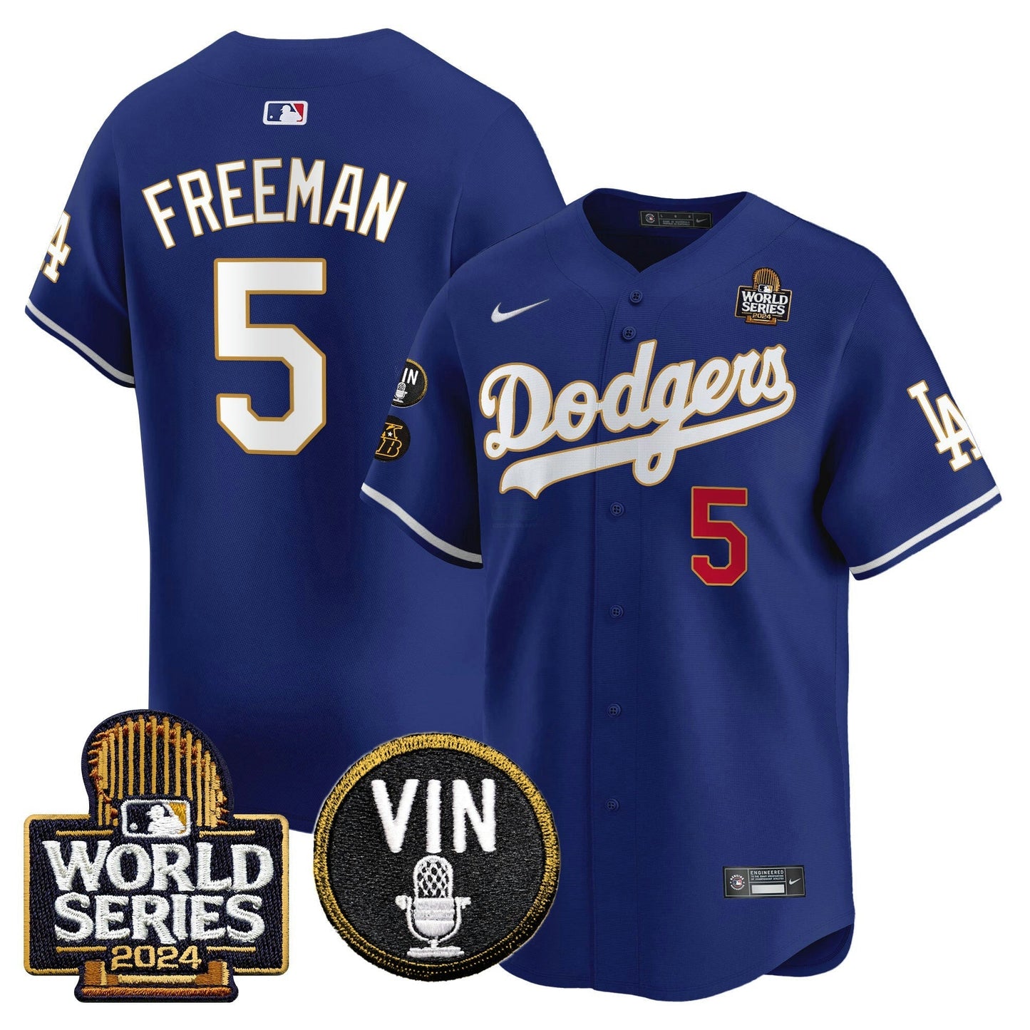 Camisa MLB Men’s 2024 World Series Dourada Trim Vapor Premier Limited Jersey V2