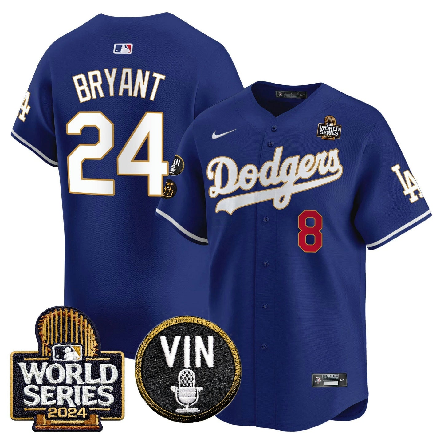 Camisa MLB Men’s 2024 World Series Dourada Trim Vapor Premier Limited Jersey V2