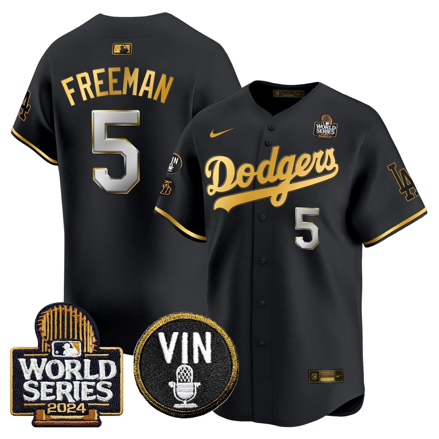 Camisa MLB Men’s 2024 World Series Dourada Trim Vapor Premier Limited Jersey V2