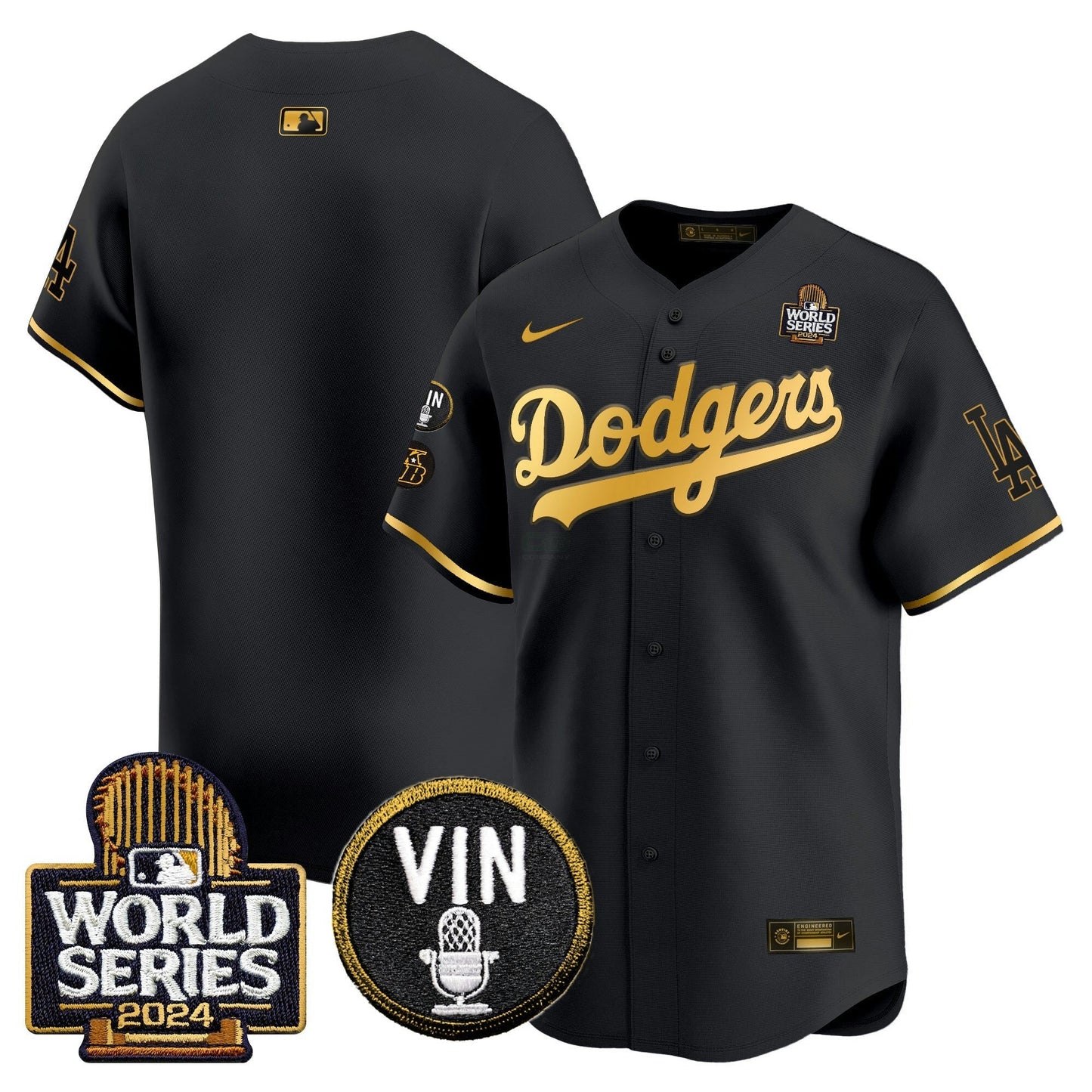 Camisa MLB Men’s 2024 World Series Dourada Trim Vapor Premier Limited Jersey V2