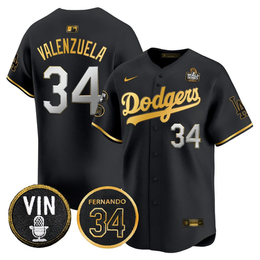 Camisa MLB Men’s 2024 World Series Dourada Trim Vapor Premier Limited Jersey V3