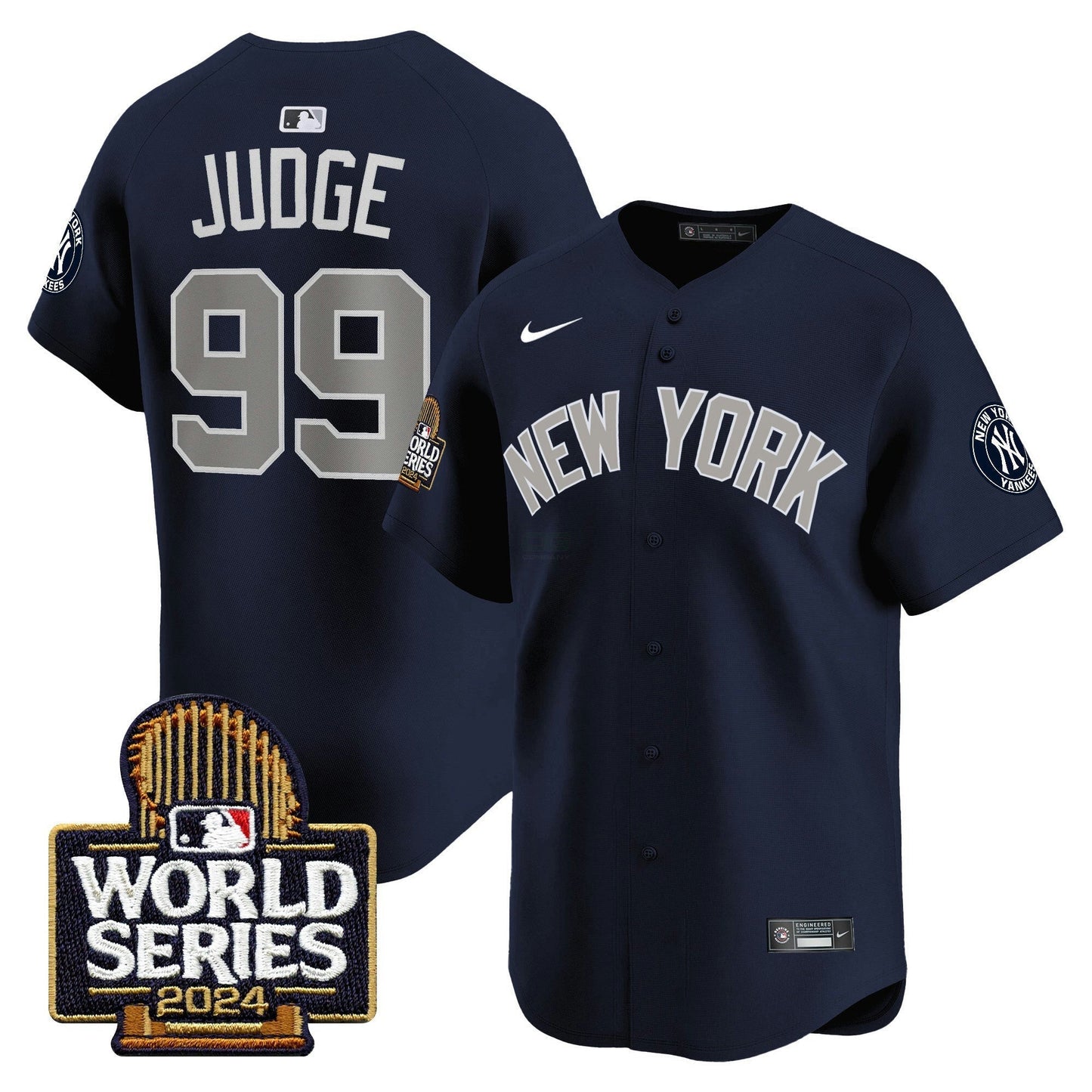 Camisa MLB New York Yankees Men’s 2024 World Series Vapor Premier Limited Jersey