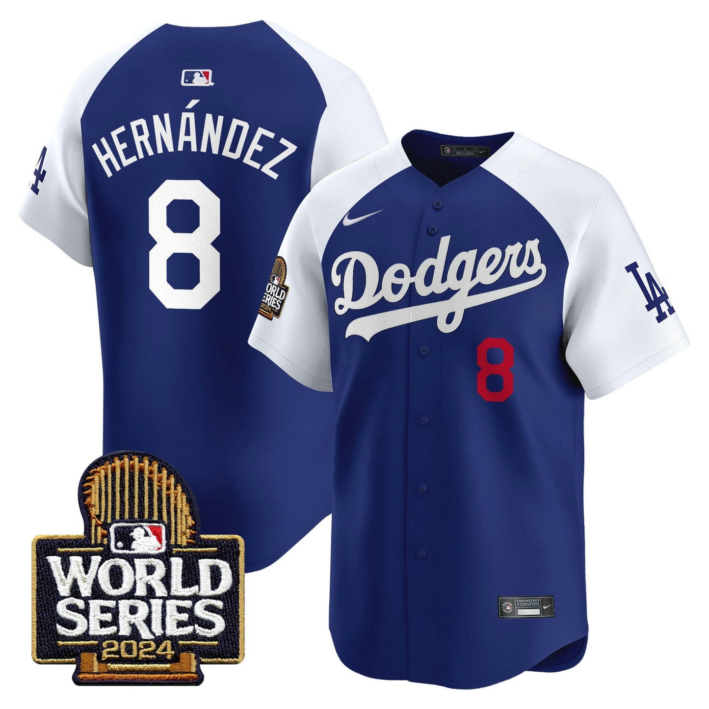 Camisa MLB Los Angeles Dodgers Men’s 2024 World Series Vapor Premier Limited Jersey