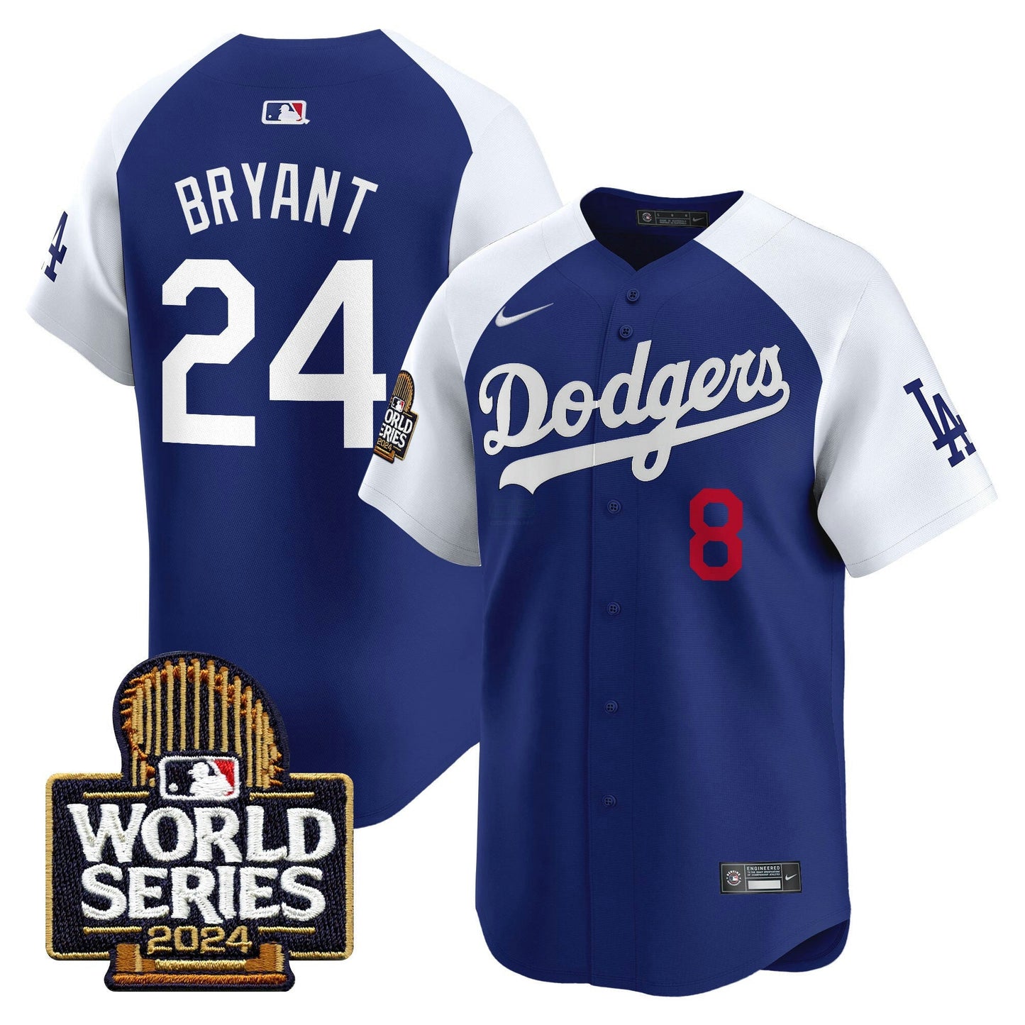 Camisa MLB Los Angeles Dodgers Men’s 2024 World Series Vapor Premier Limited Jersey