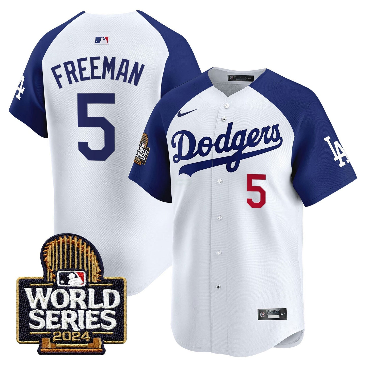 Camisa MLB Los Angeles Dodgers Men’s 2024 World Series Vapor Premier Limited Jersey