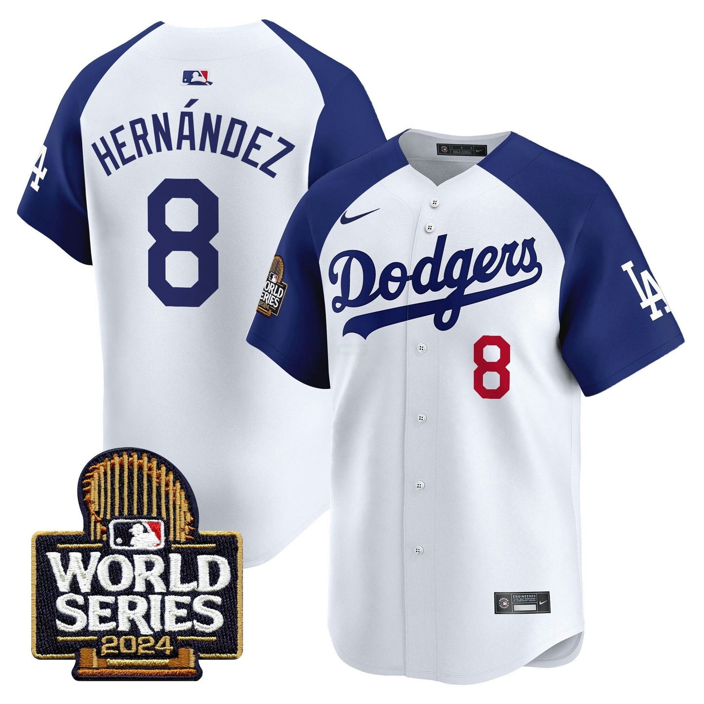 Camisa MLB Los Angeles Dodgers Men’s 2024 World Series Vapor Premier Limited Jersey