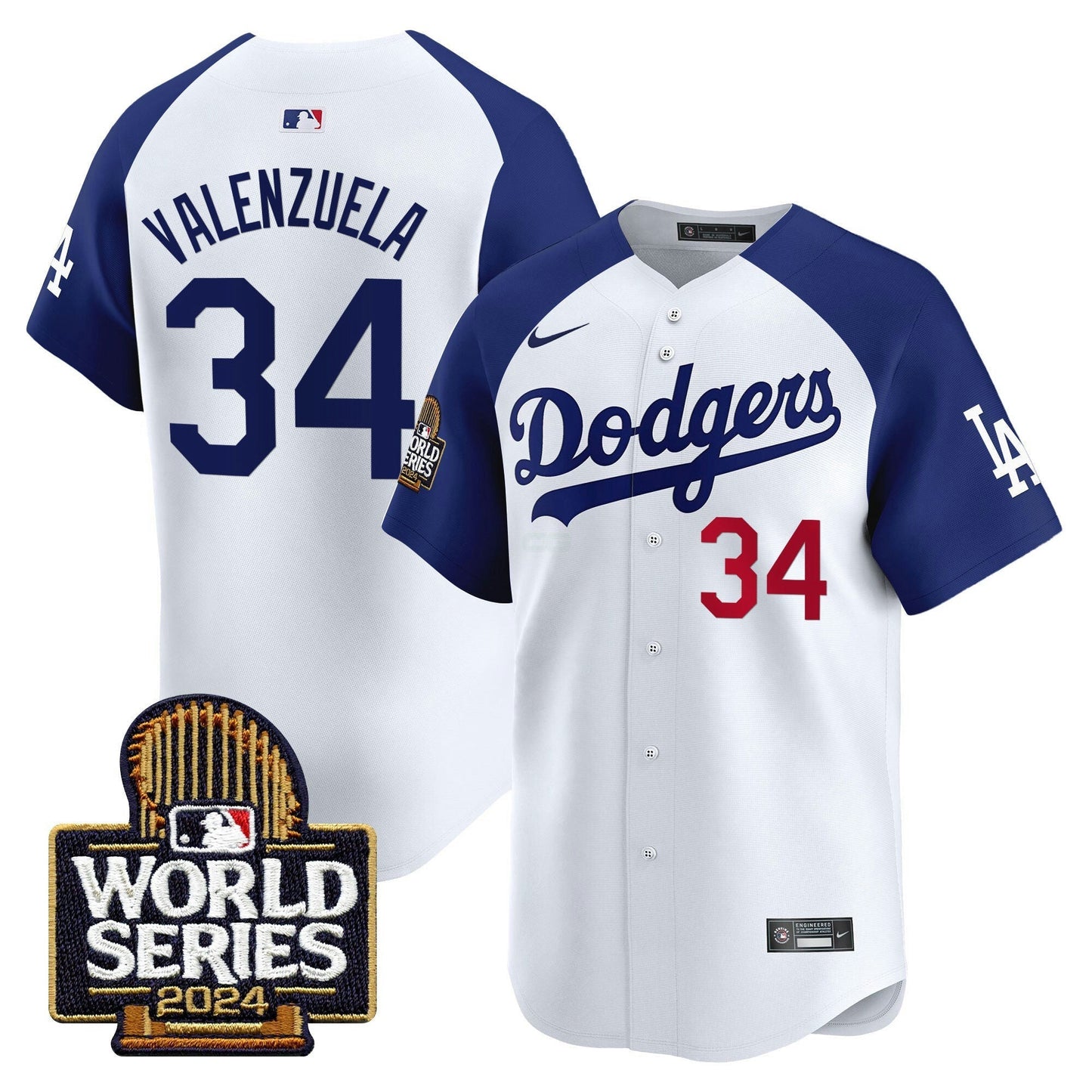 Camisa MLB Los Angeles Dodgers Men’s 2024 World Series Vapor Premier Limited Jersey