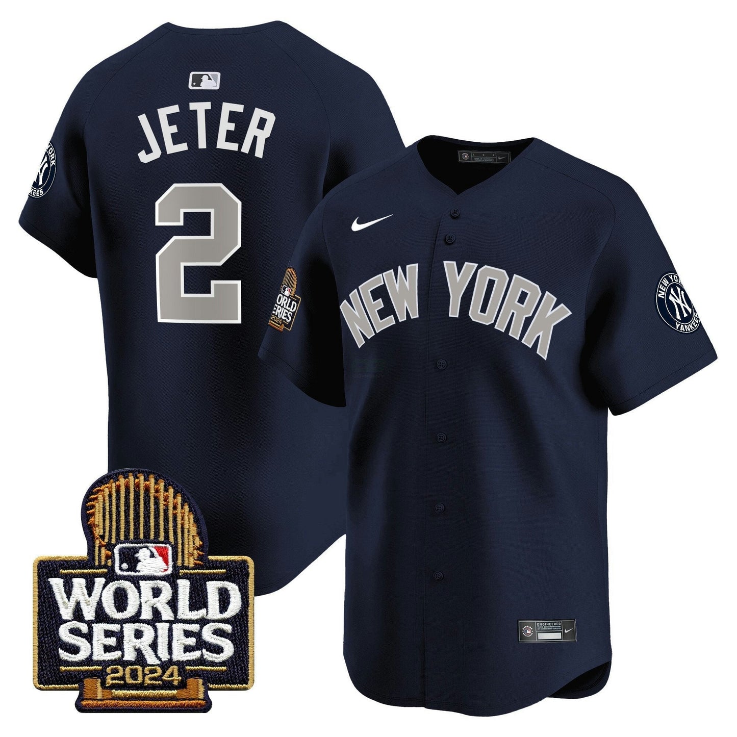 Camisa MLB New York Yankees Men’s 2024 World Series Vapor Premier Limited Jersey