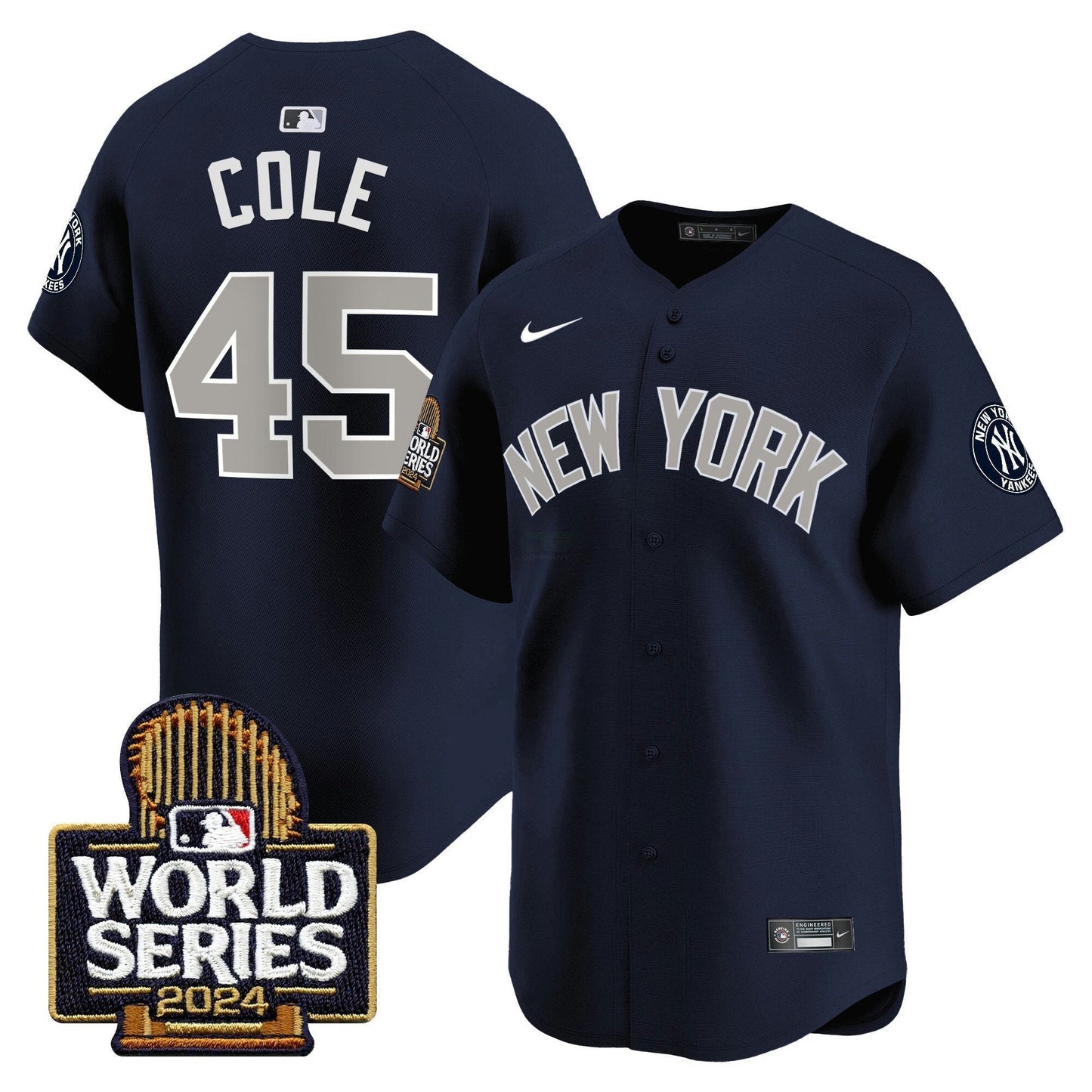 Camisa MLB New York Yankees Men’s 2024 World Series Vapor Premier Limited Jersey