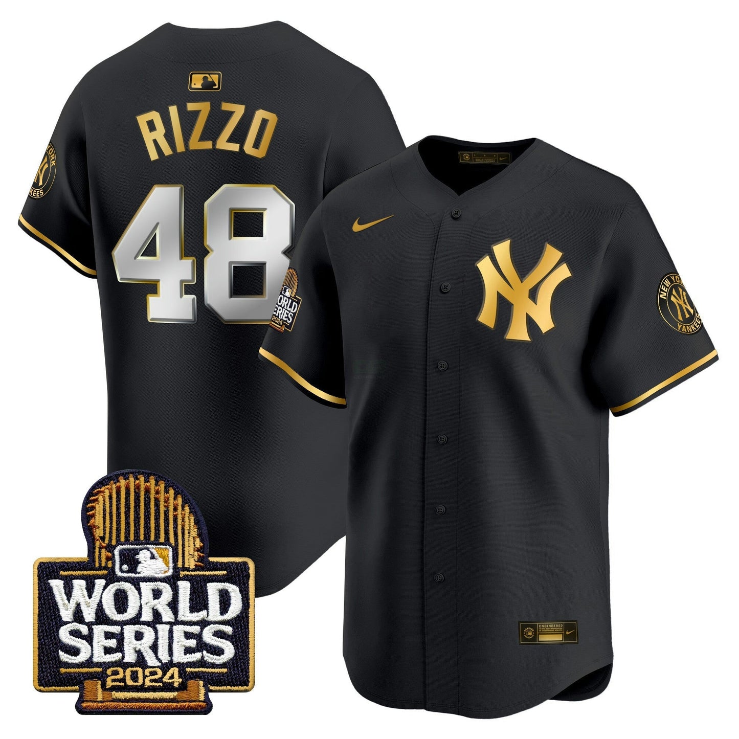 Camisa MLB New York Yankees Men’s 2024 World Series Vapor Premier Limited Jersey