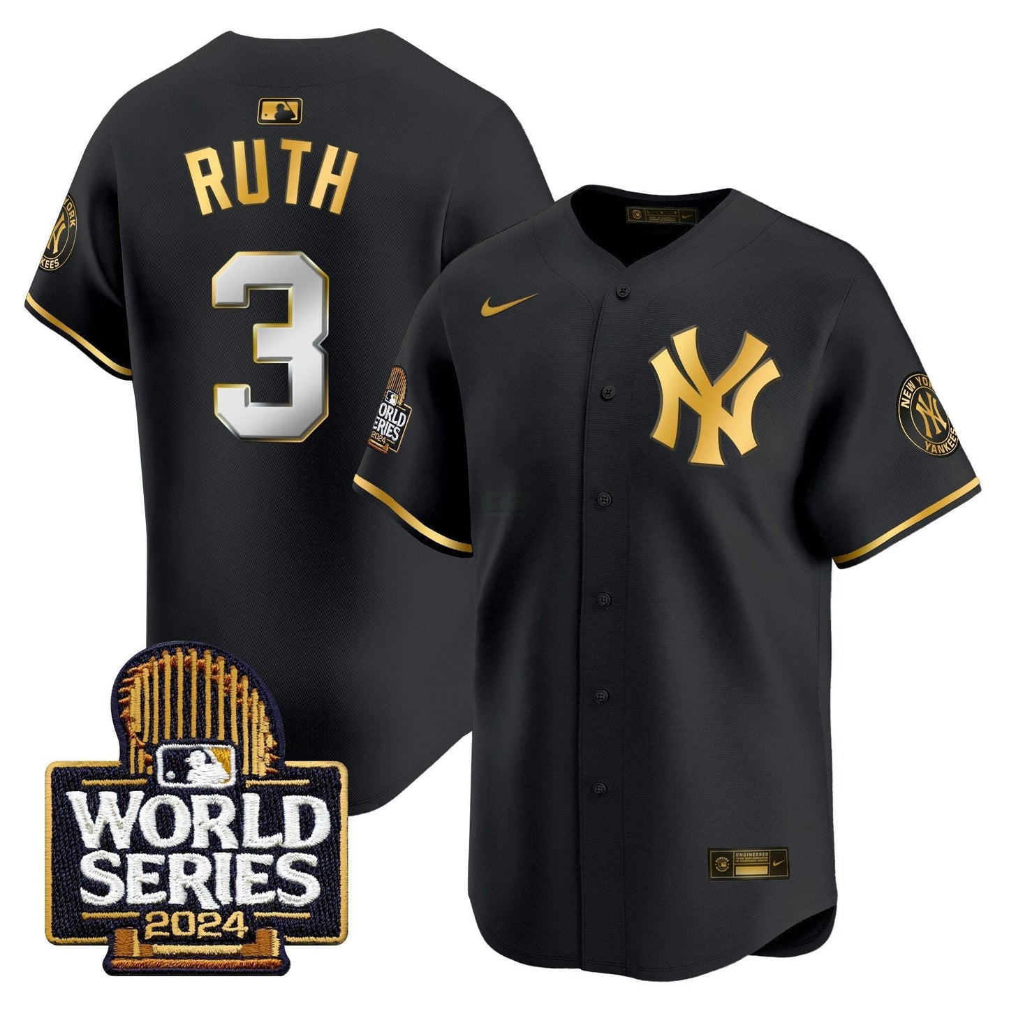 Camisa MLB New York Yankees Men’s 2024 World Series Vapor Premier Limited Jersey