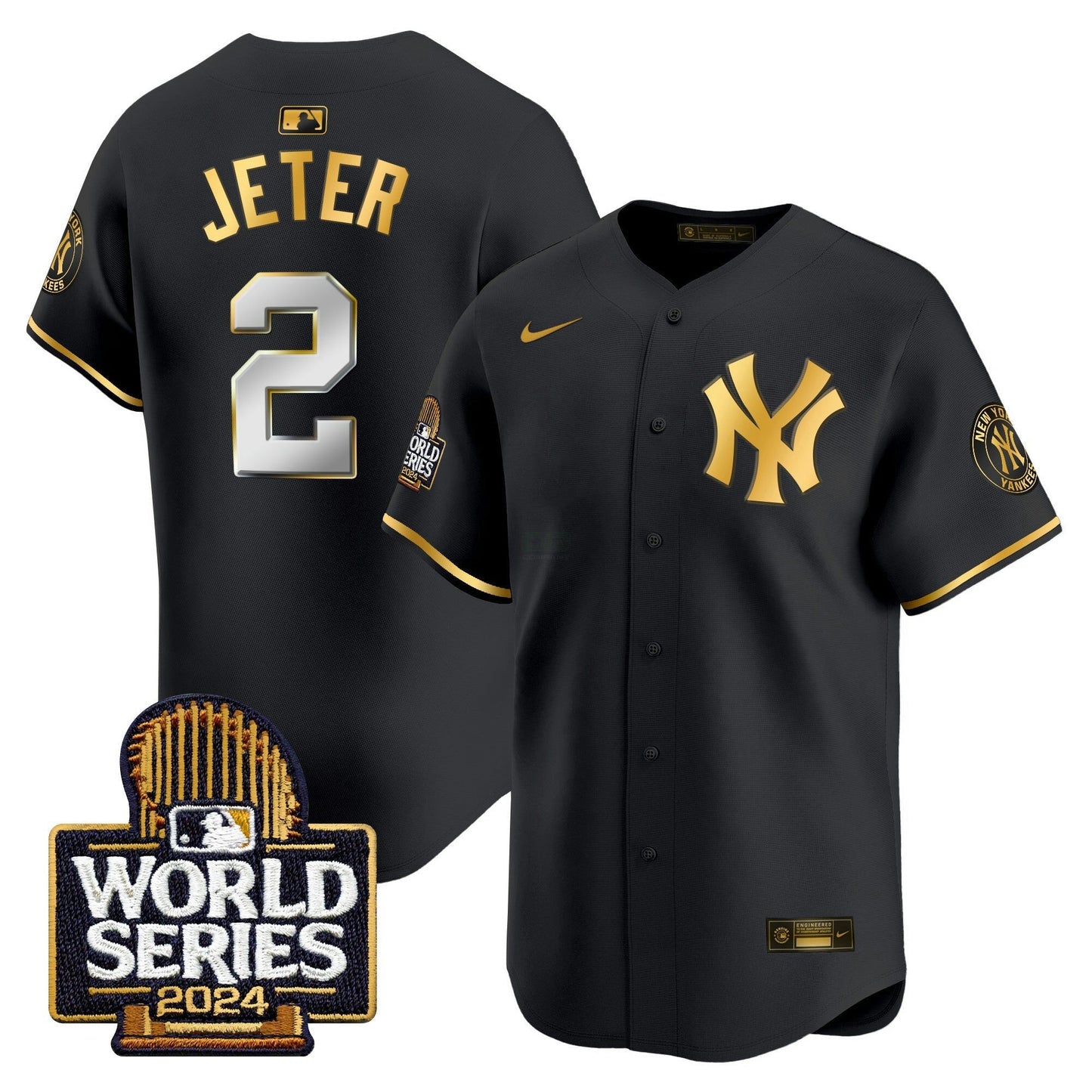 Camisa MLB New York Yankees Men’s 2024 World Series Vapor Premier Limited Jersey