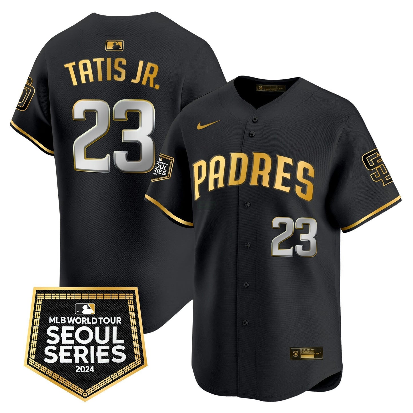 Camisa MLB San Diego Padres Men’s 2024 World Tour Seoul Series Patch Vapor Premier Limited Jersey