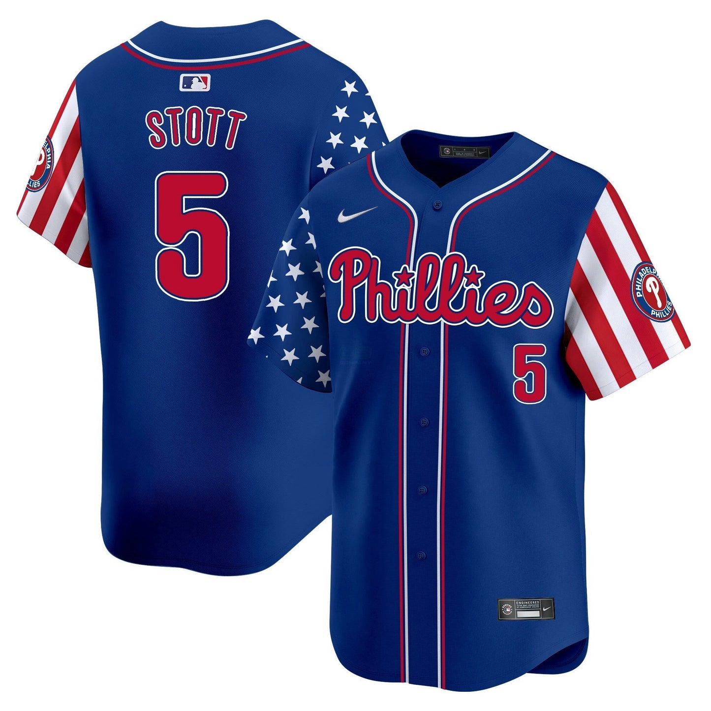 Camisa MLB Philadelphia Phillies Men’s 2025 Independence Day Vapor Premier Limited Jersey
