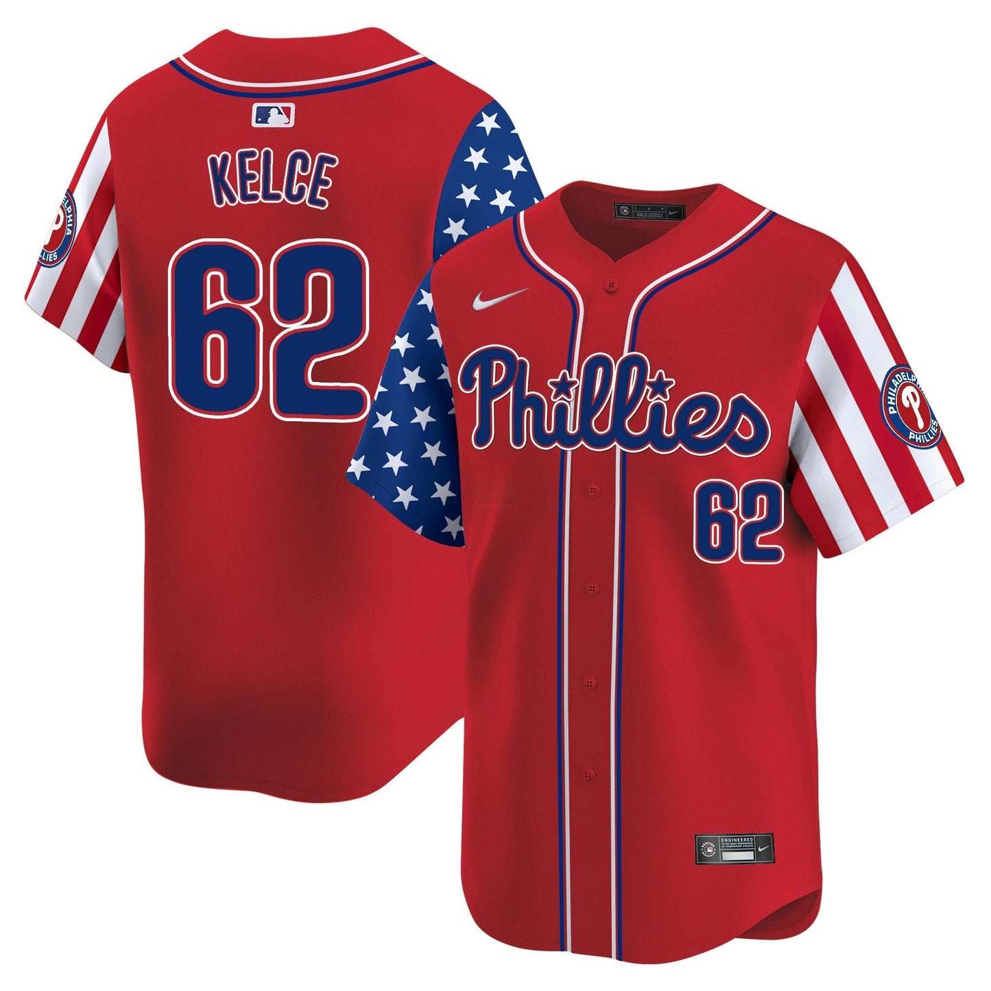 Camisa MLB Philadelphia Phillies Men’s 2025 Independence Day Vapor Premier Limited Jersey
