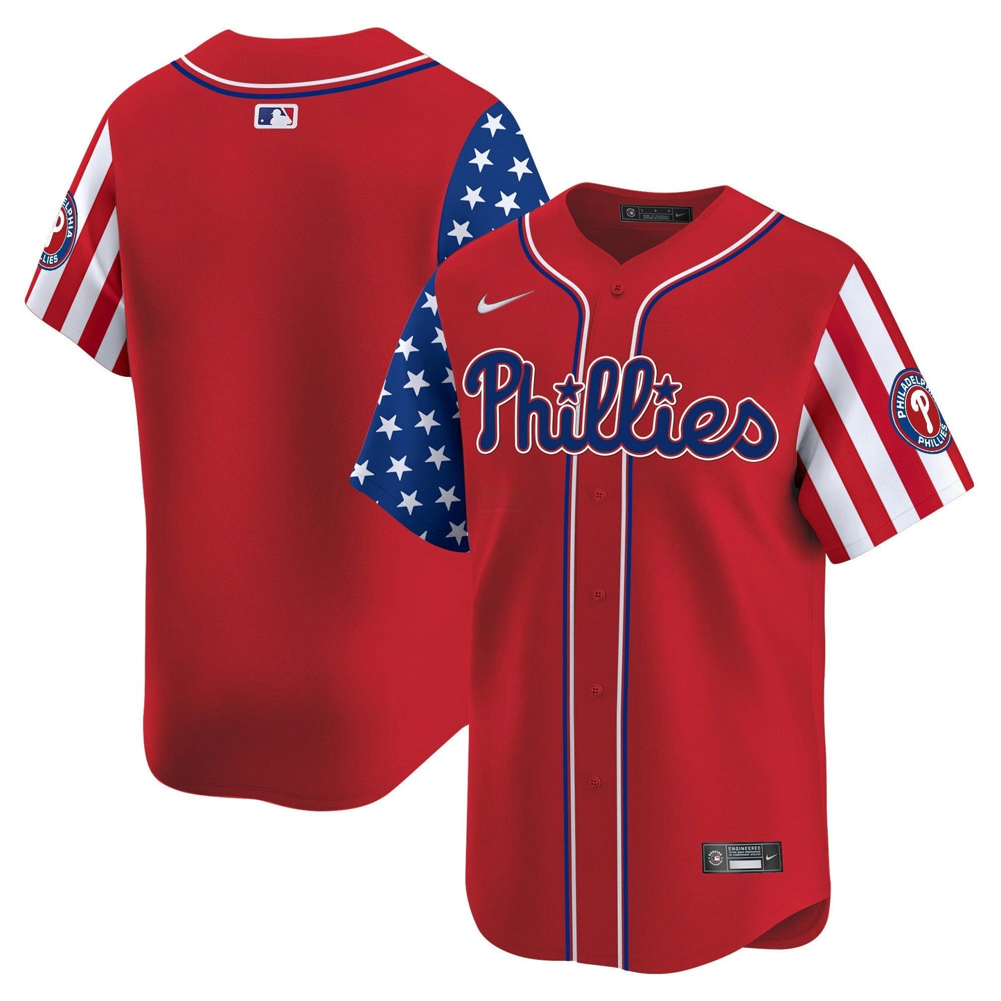 Camisa MLB Philadelphia Phillies Men’s 2025 Independence Day Vapor Premier Limited Jersey