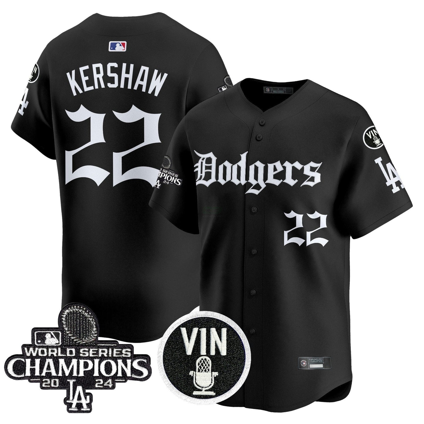 Camisa MLB Men’s 2025 LA Gothic Style Vapor Premier Limited Jersey V2