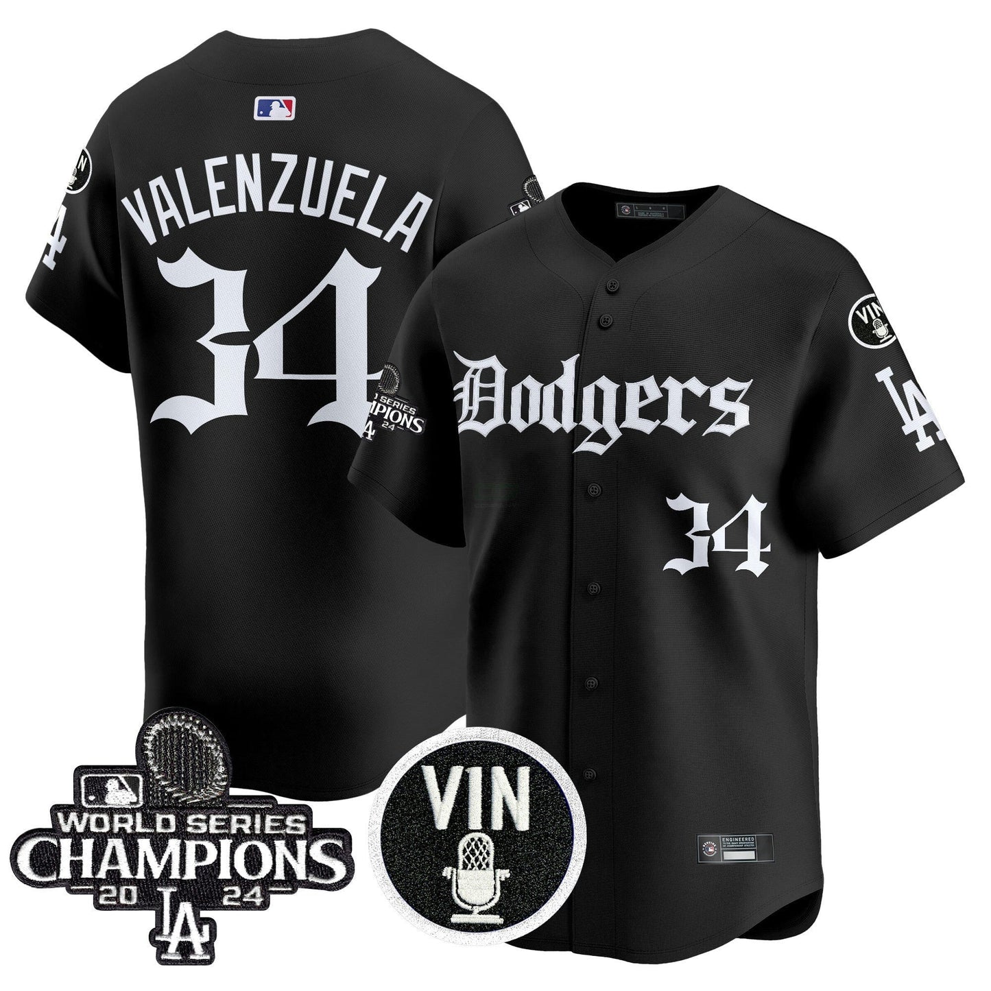 Camisa MLB Men’s 2025 LA Gothic Style Vapor Premier Limited Jersey V2