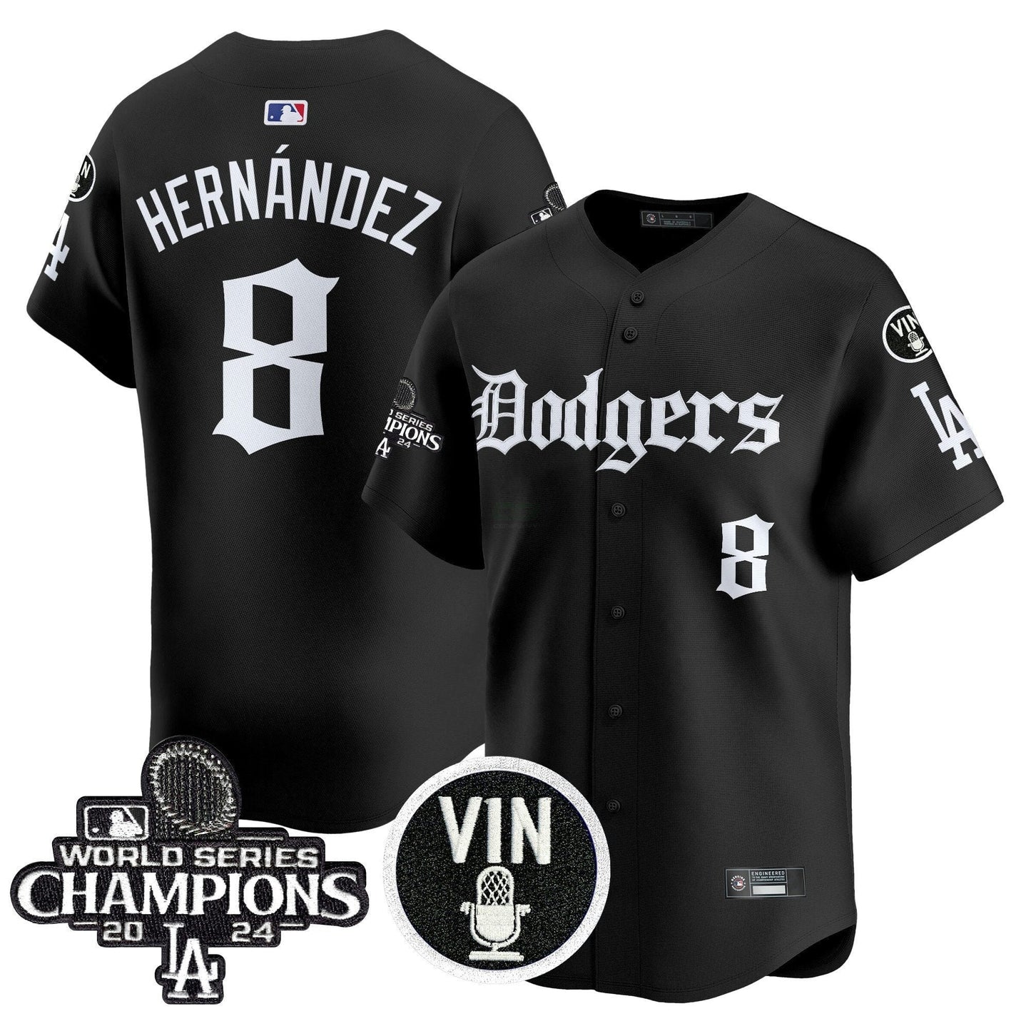 Camisa MLB Men’s 2025 LA Gothic Style Vapor Premier Limited Jersey V2