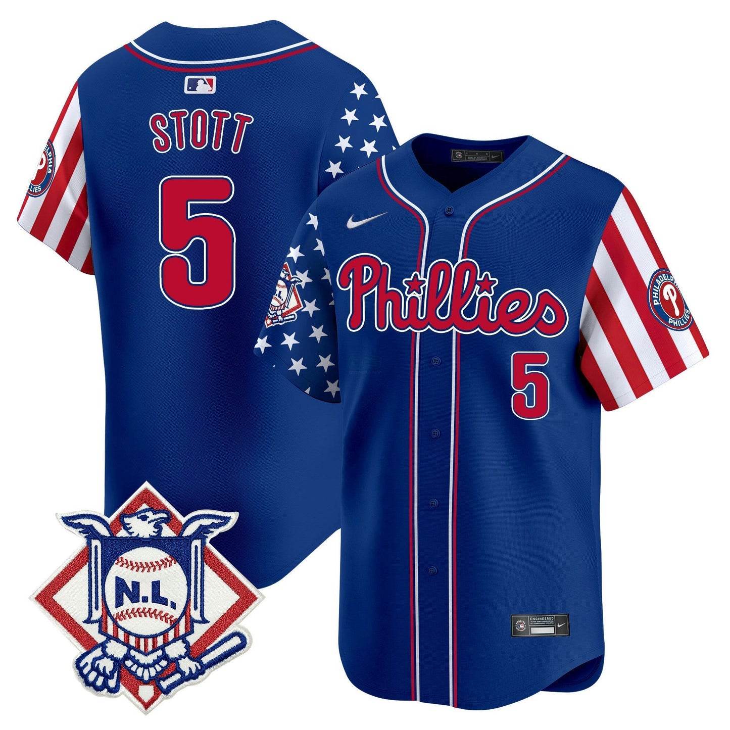 Camisa MLB Philadelphia Phillies Men’s 2025 Memorial Day Vapor Premier Limited Jersey