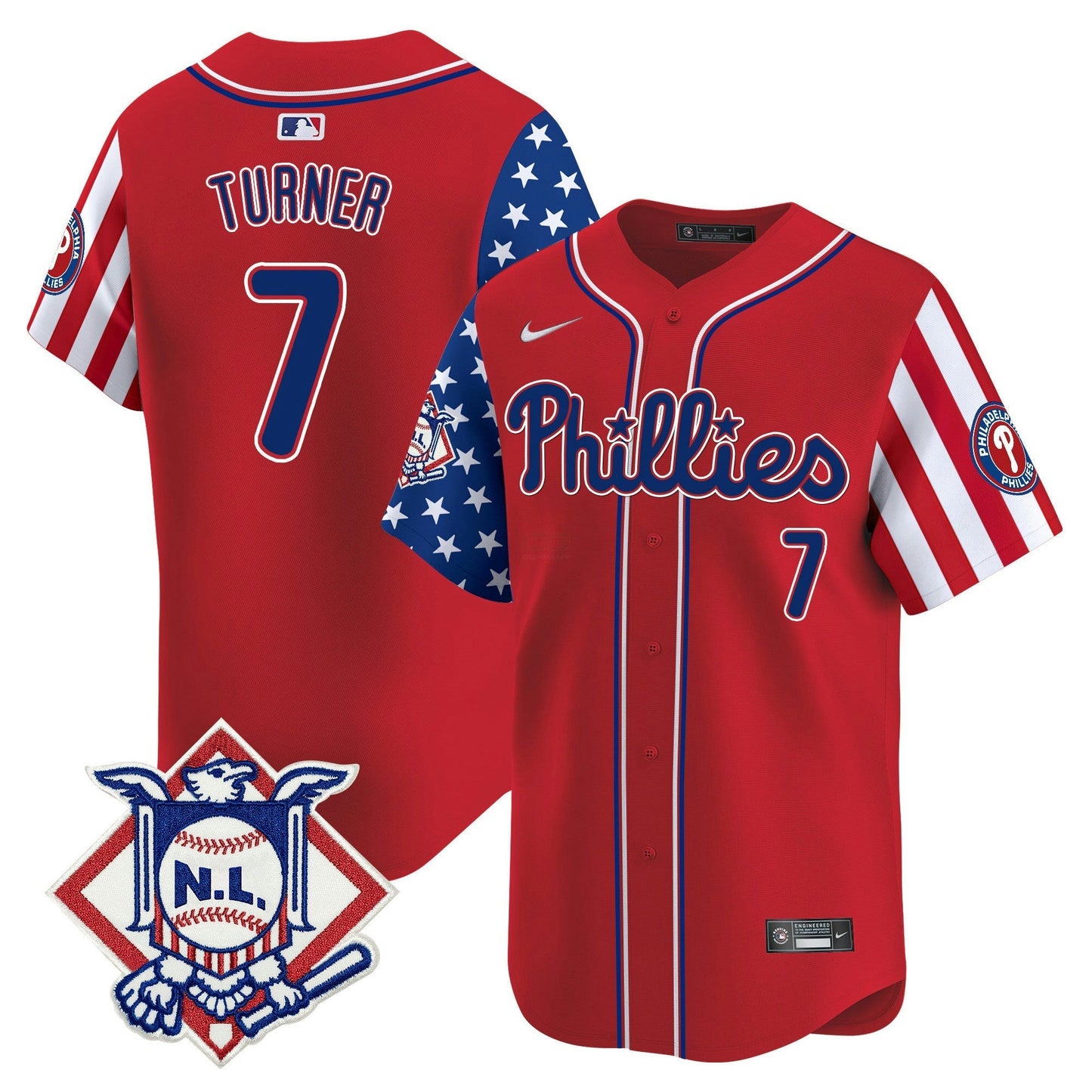 Camisa MLB Philadelphia Phillies Men’s 2025 Memorial Day Vapor Premier Limited Jersey