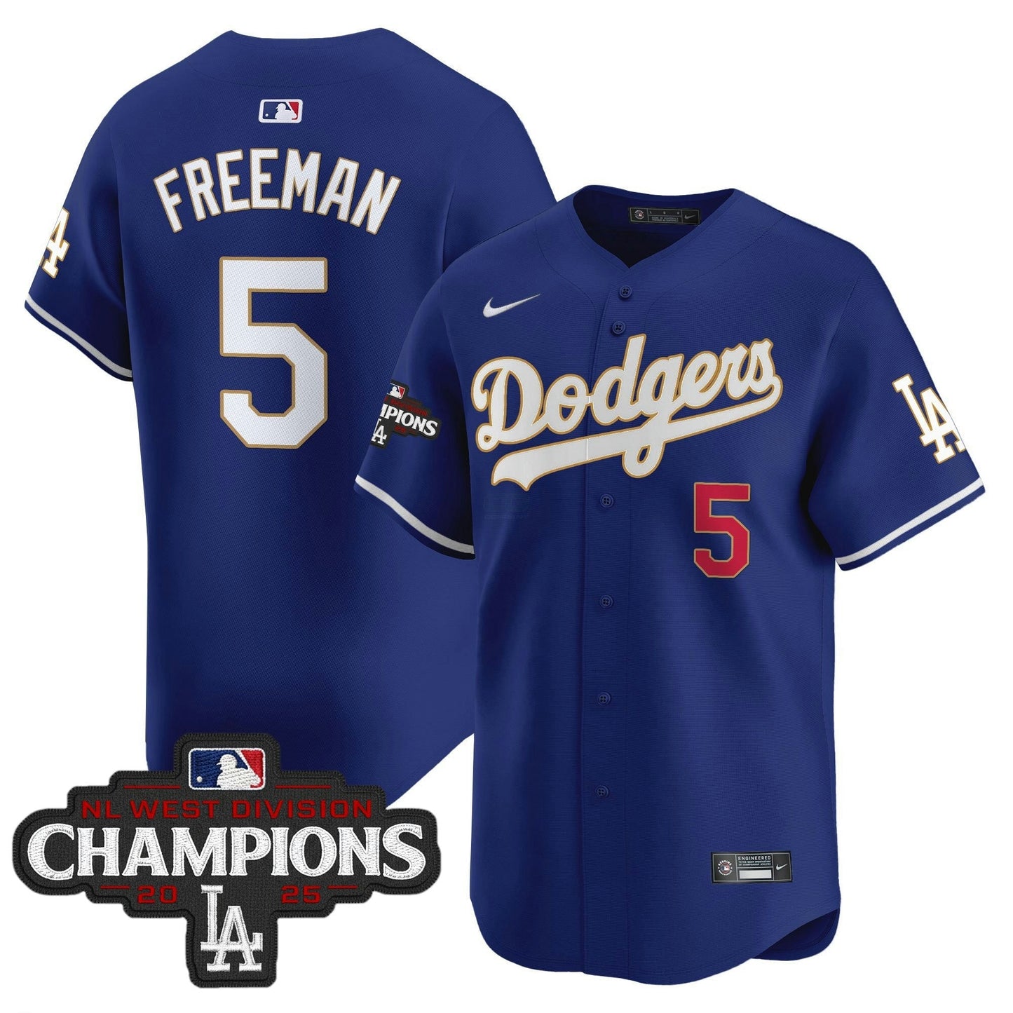 Camisa MLB Men’s 2025 NL West Division Champions Patch Dourada Trim Vapor Premier Limited Jersey