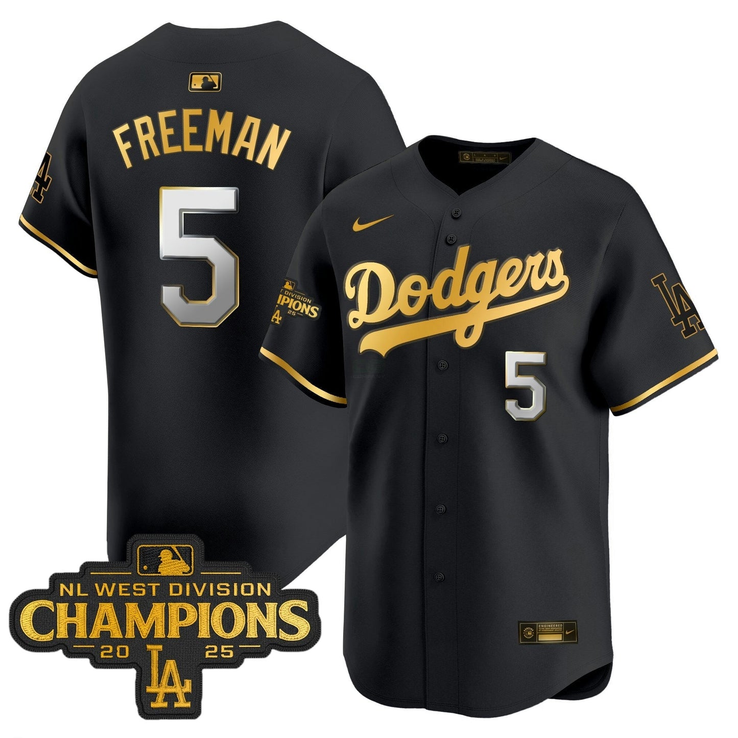 Camisa MLB Men’s 2025 NL West Division Champions Patch Dourada Trim Vapor Premier Limited Jersey
