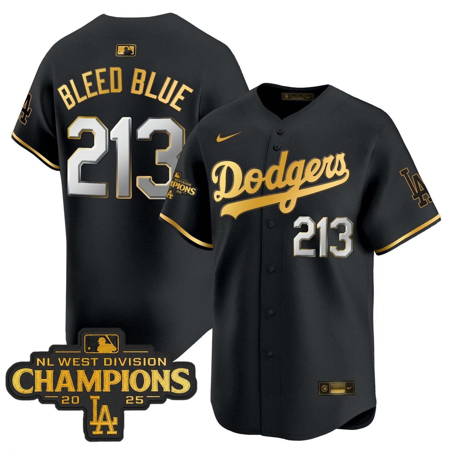 Camisa MLB Men’s 2025 NL West Division Champions Patch Dourada Trim Vapor Premier Limited Jersey
