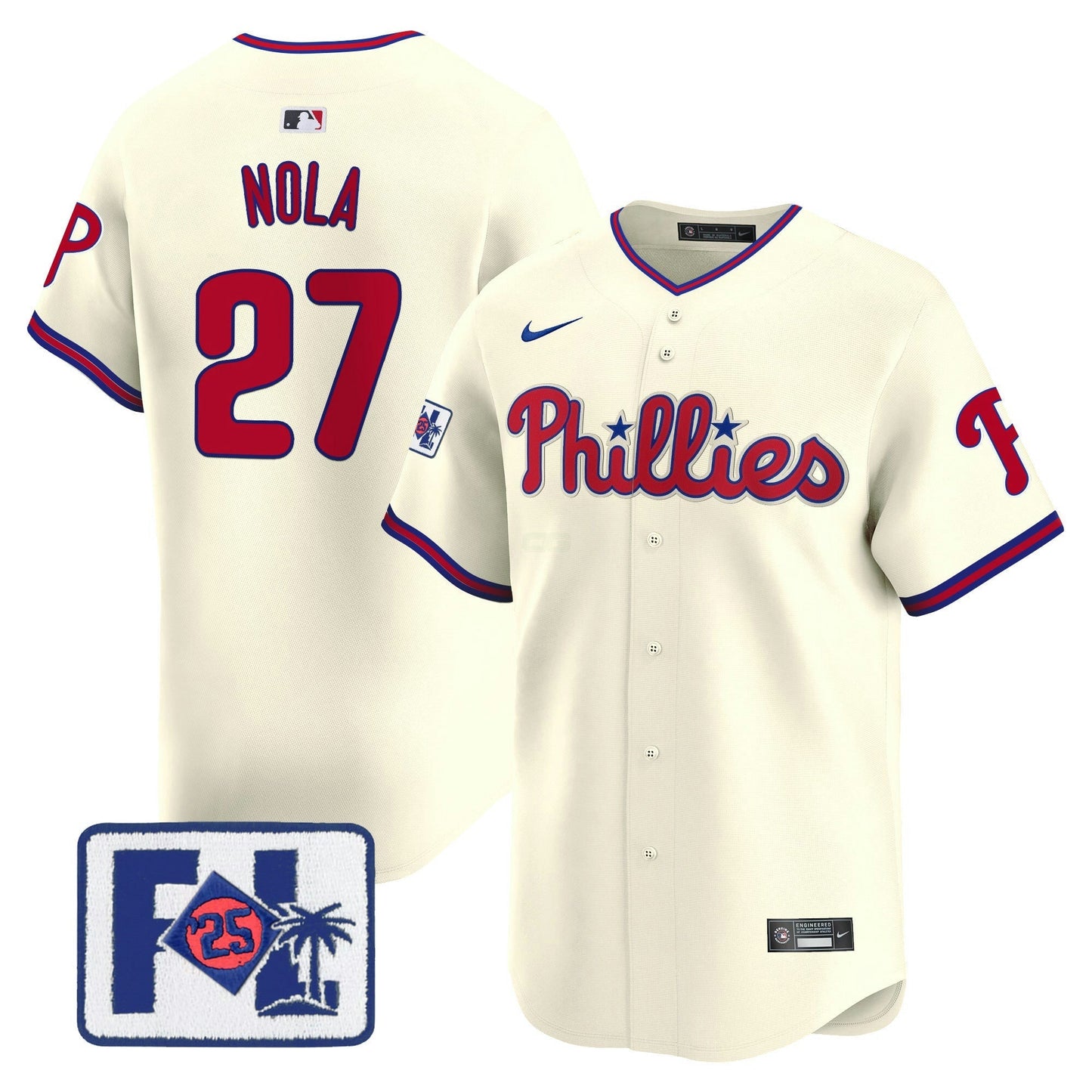 Camisa MLB Philadelphia Phillies Men’s 2025 Spring Training Patch Vapor Premier Limited Jersey
