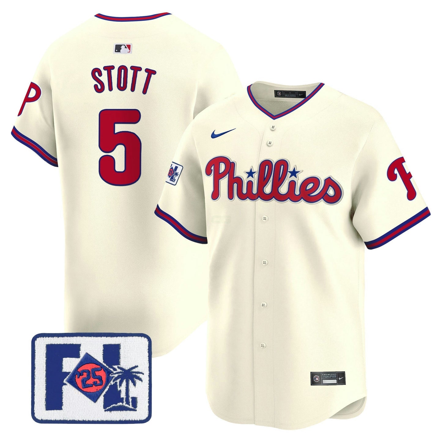 Camisa MLB Philadelphia Phillies Men’s 2025 Spring Training Patch Vapor Premier Limited Jersey