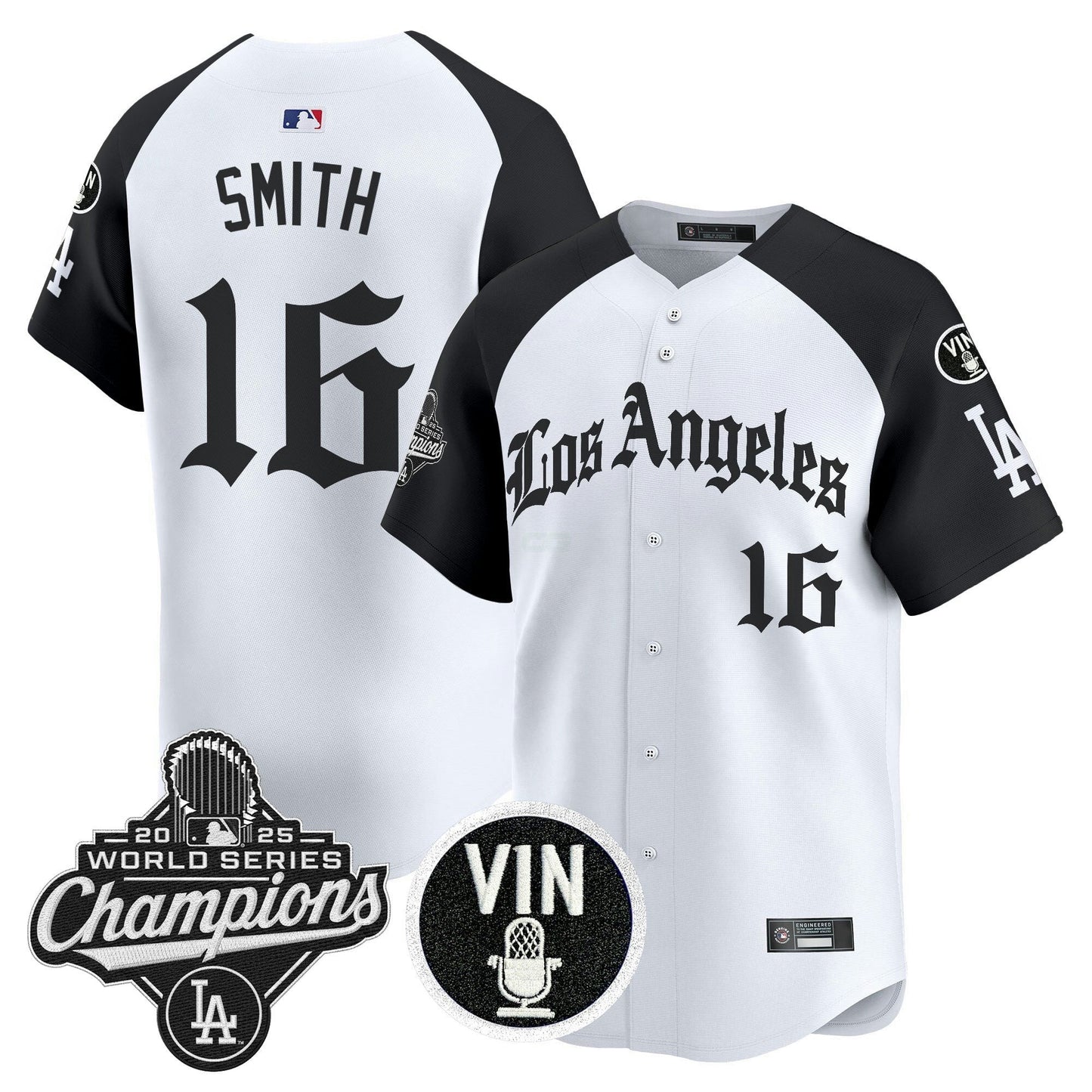 Camisa MLB Men’s 2025 World Series Champions Vapor Premier Limited Jersey – LA Gothic Edition