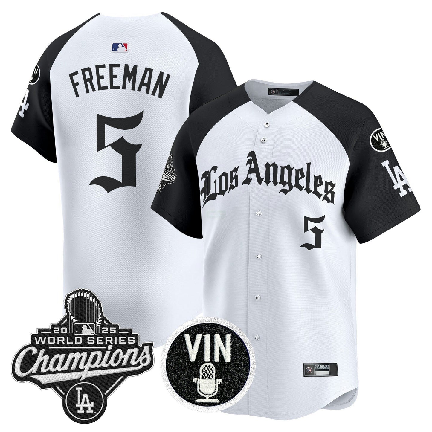 Camisa MLB Men’s 2025 World Series Champions Vapor Premier Limited Jersey – LA Gothic Edition